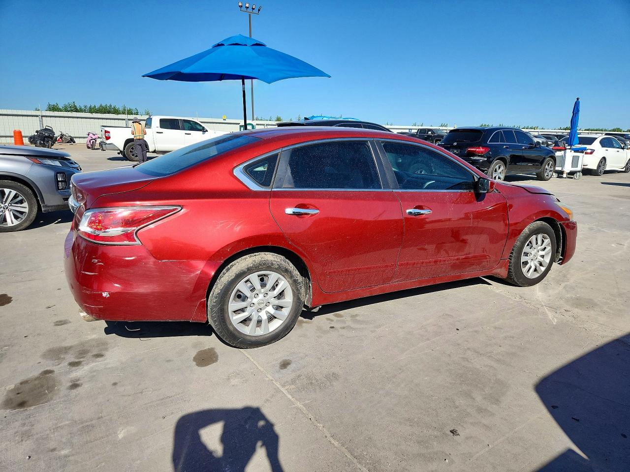 2015 Nissan Altima 2.5 S Burgundy vin: 1N4AL3AP7FC581986