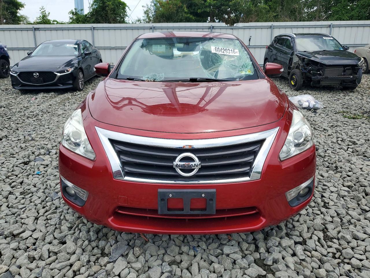 2015 Nissan Altima 2.5 Sl Maroon vin: 1N4AL3AP7FN300323