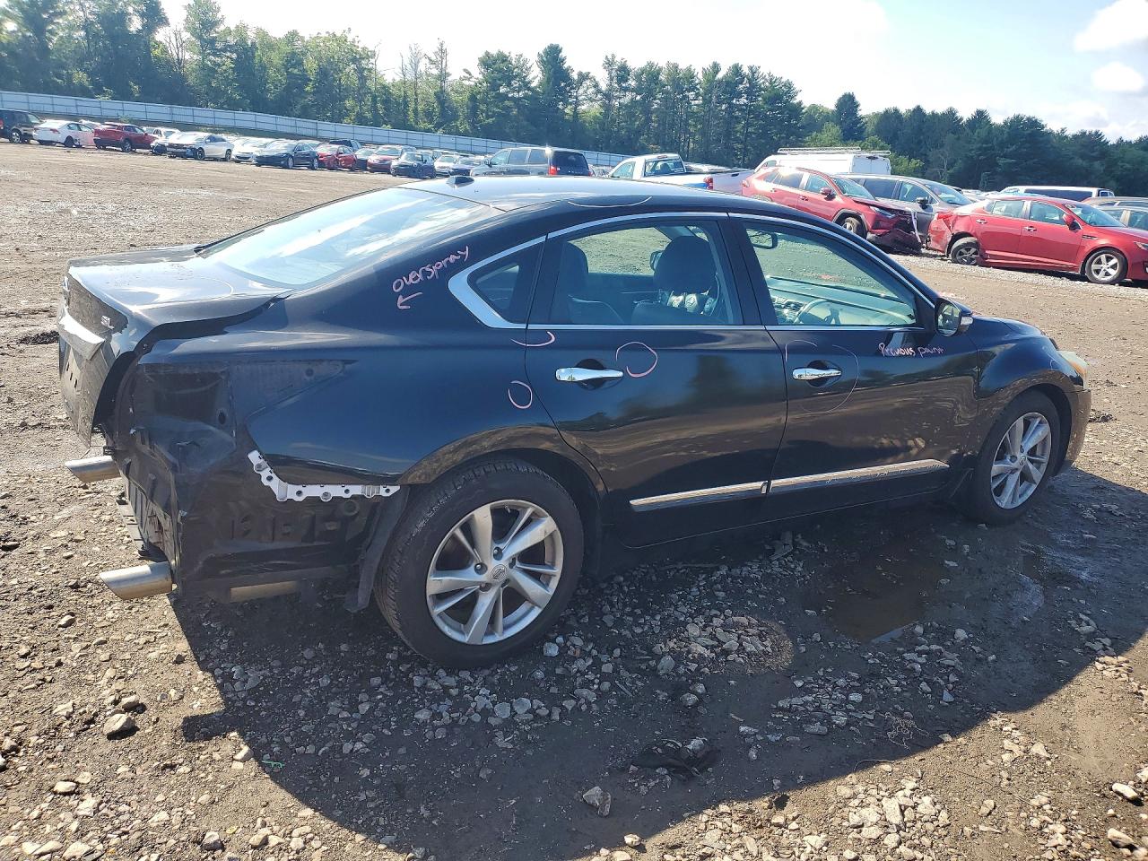 2015 Nissan Altima 2.5 Sl Black vin: 1N4AL3AP7FN343642