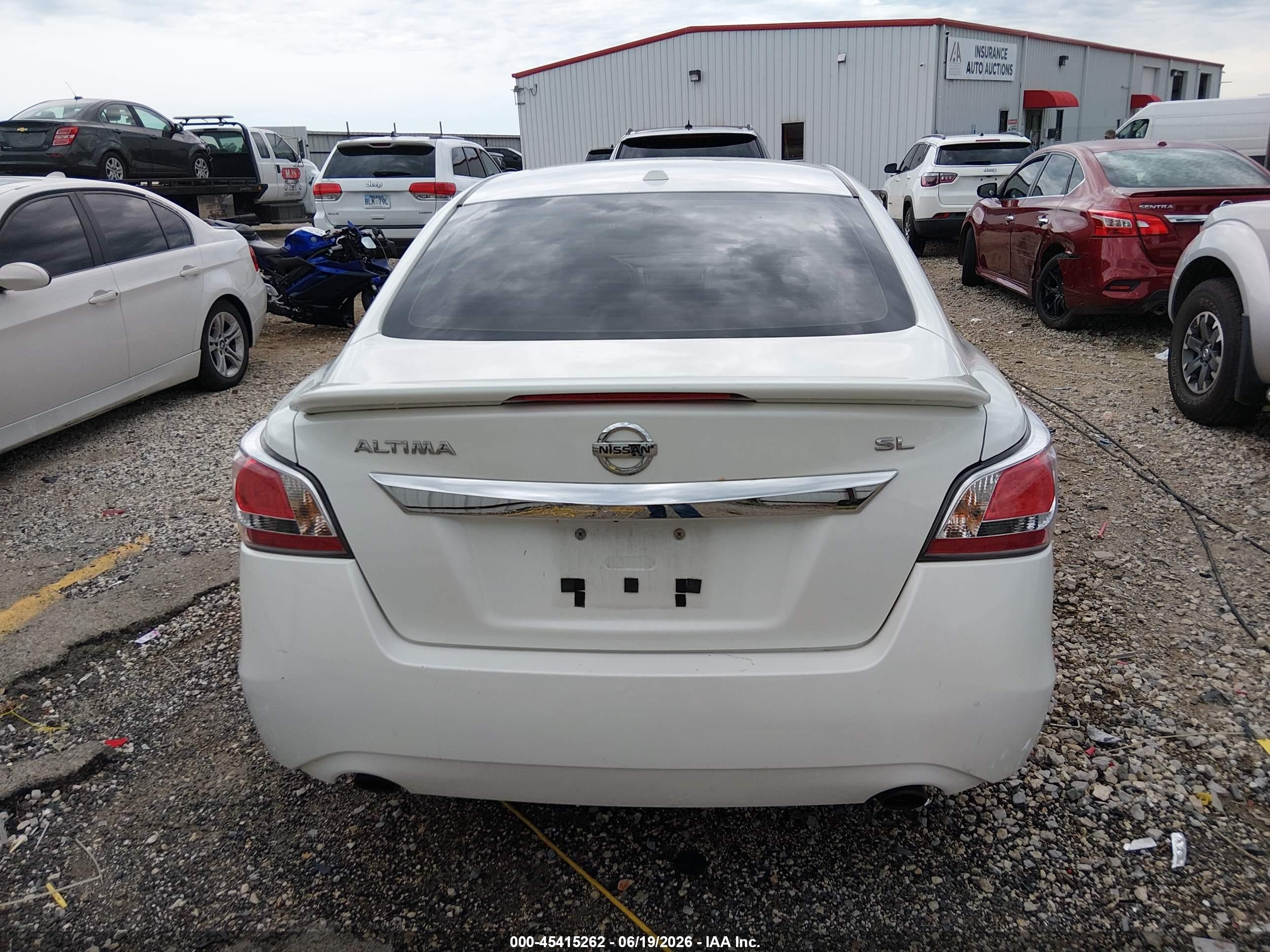 2015 Nissan Altima 2.5 Sl White vin: 1N4AL3AP7FN355144