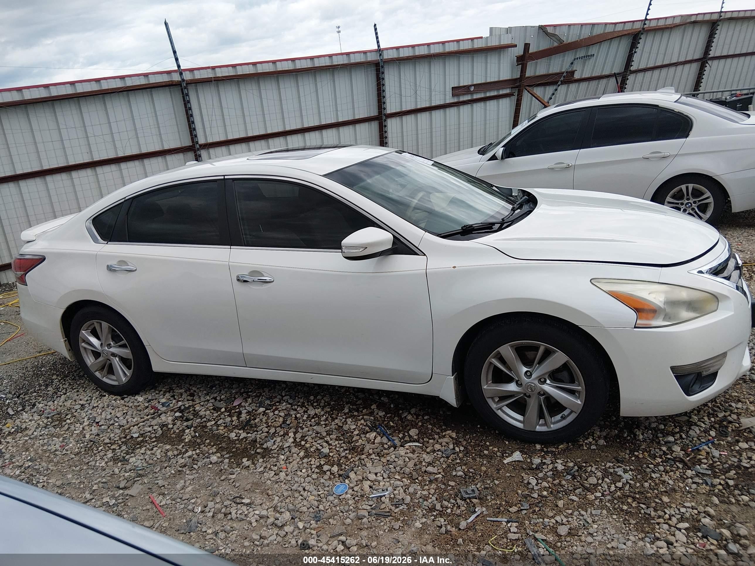 2015 Nissan Altima 2.5 Sl White vin: 1N4AL3AP7FN355144