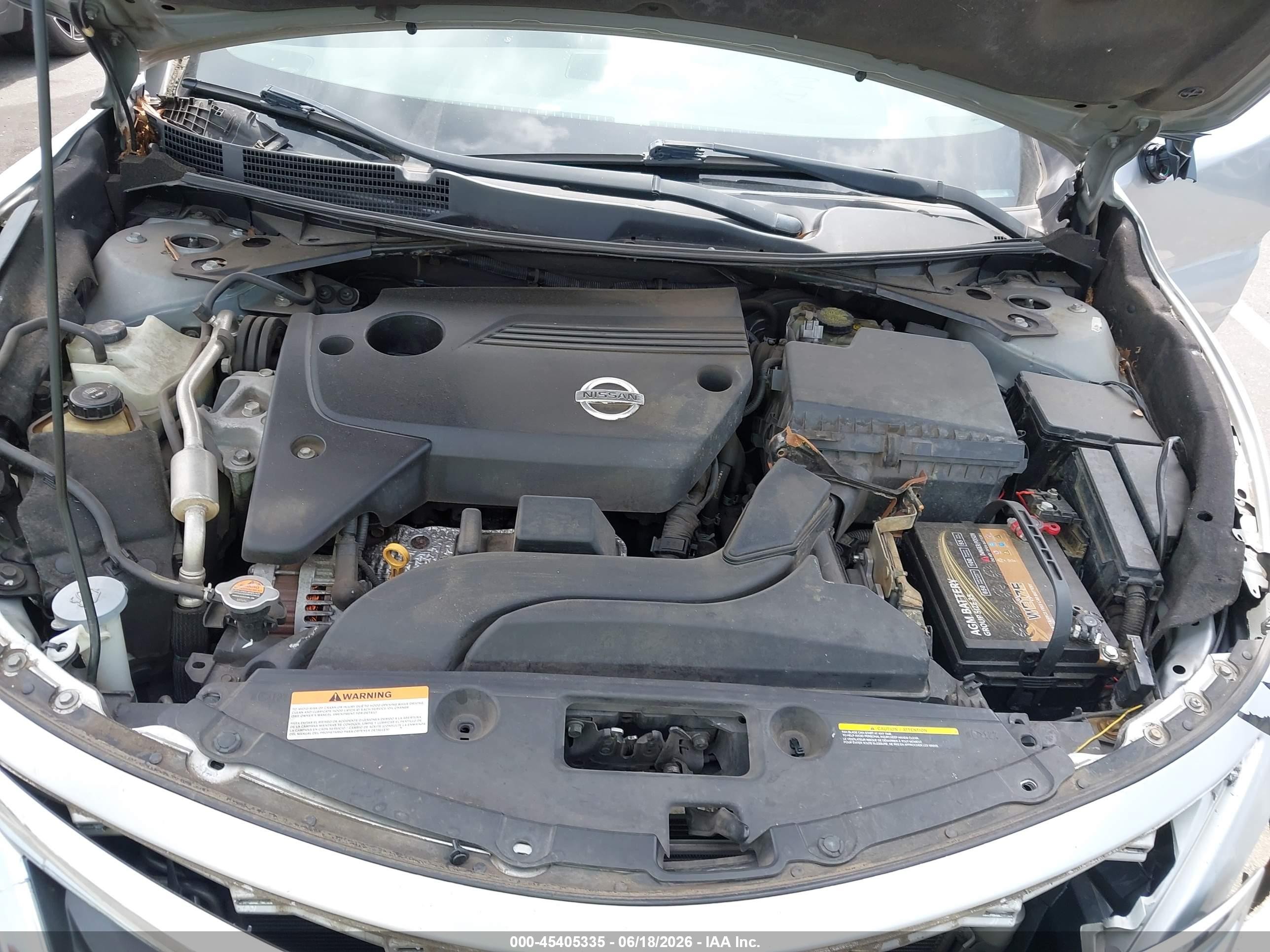 2015 Nissan Altima 2.5/2.5 S/2.5 Sl/2.5 Sv Silver vin: 1N4AL3AP7FN383042