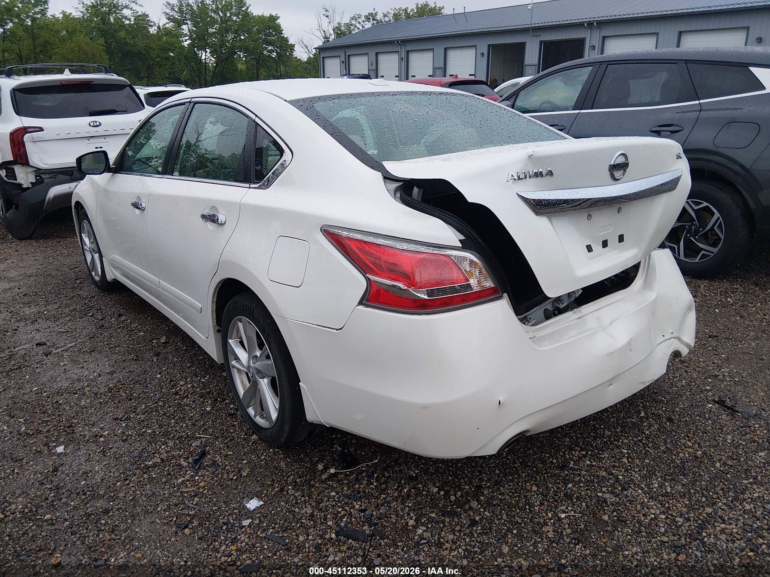 2015 Nissan Altima 2.5 Sl White vin: 1N4AL3AP7FN873691