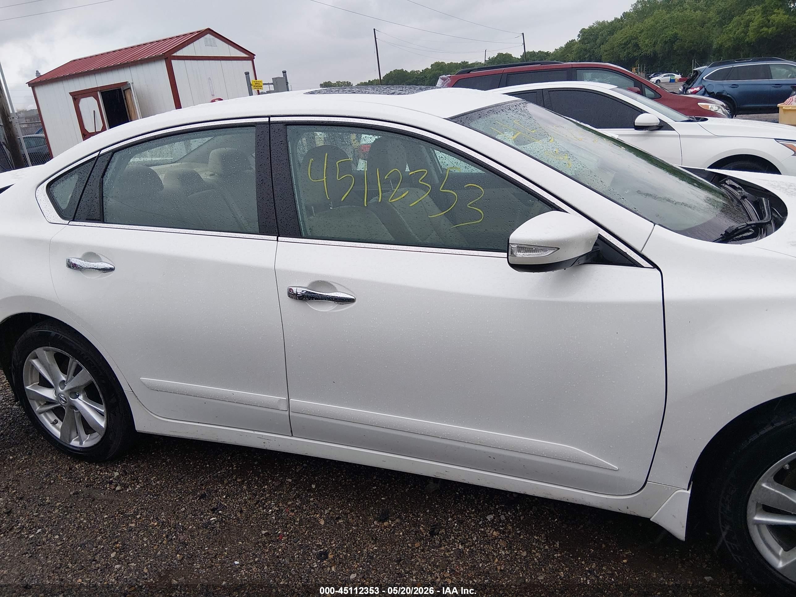 2015 Nissan Altima 2.5 Sl White vin: 1N4AL3AP7FN873691
