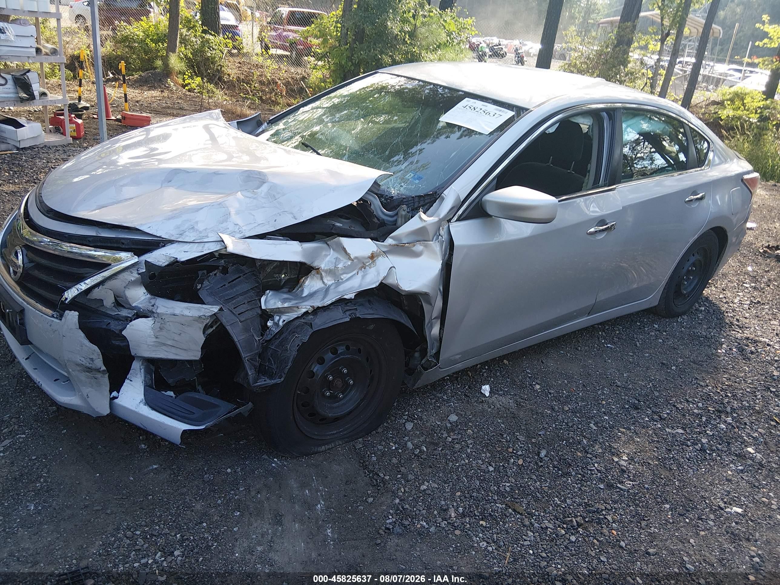 2015 Nissan Altima 2.5/2.5 S/2.5 Sl/2.5 Sv Silver vin: 1N4AL3AP7FN882858