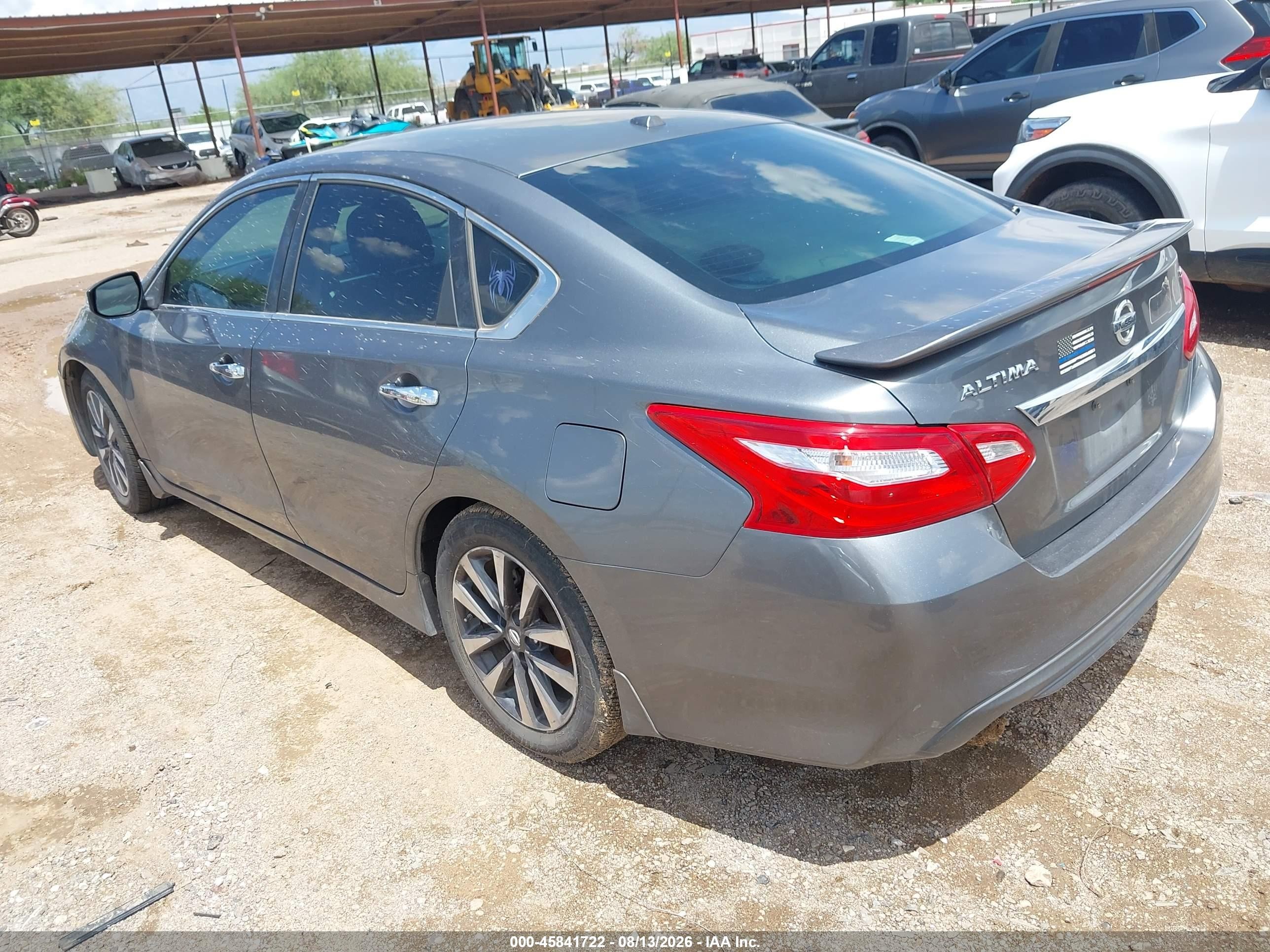 2016 Nissan Altima 2.5 Sl Gray vin: 1N4AL3AP7GC122345