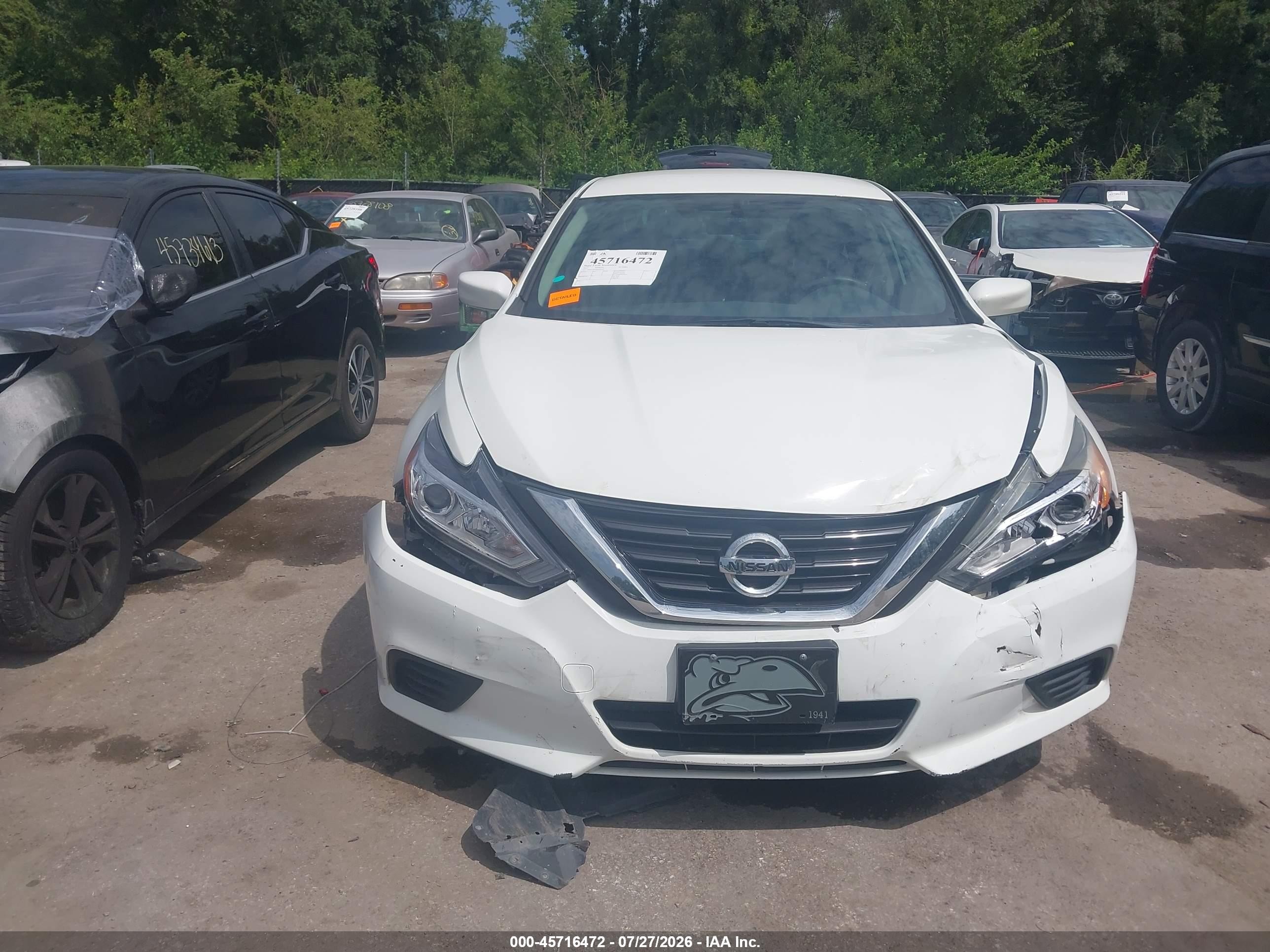 2017 Nissan Altima 2.5 S White vin: 1N4AL3AP7HC249274