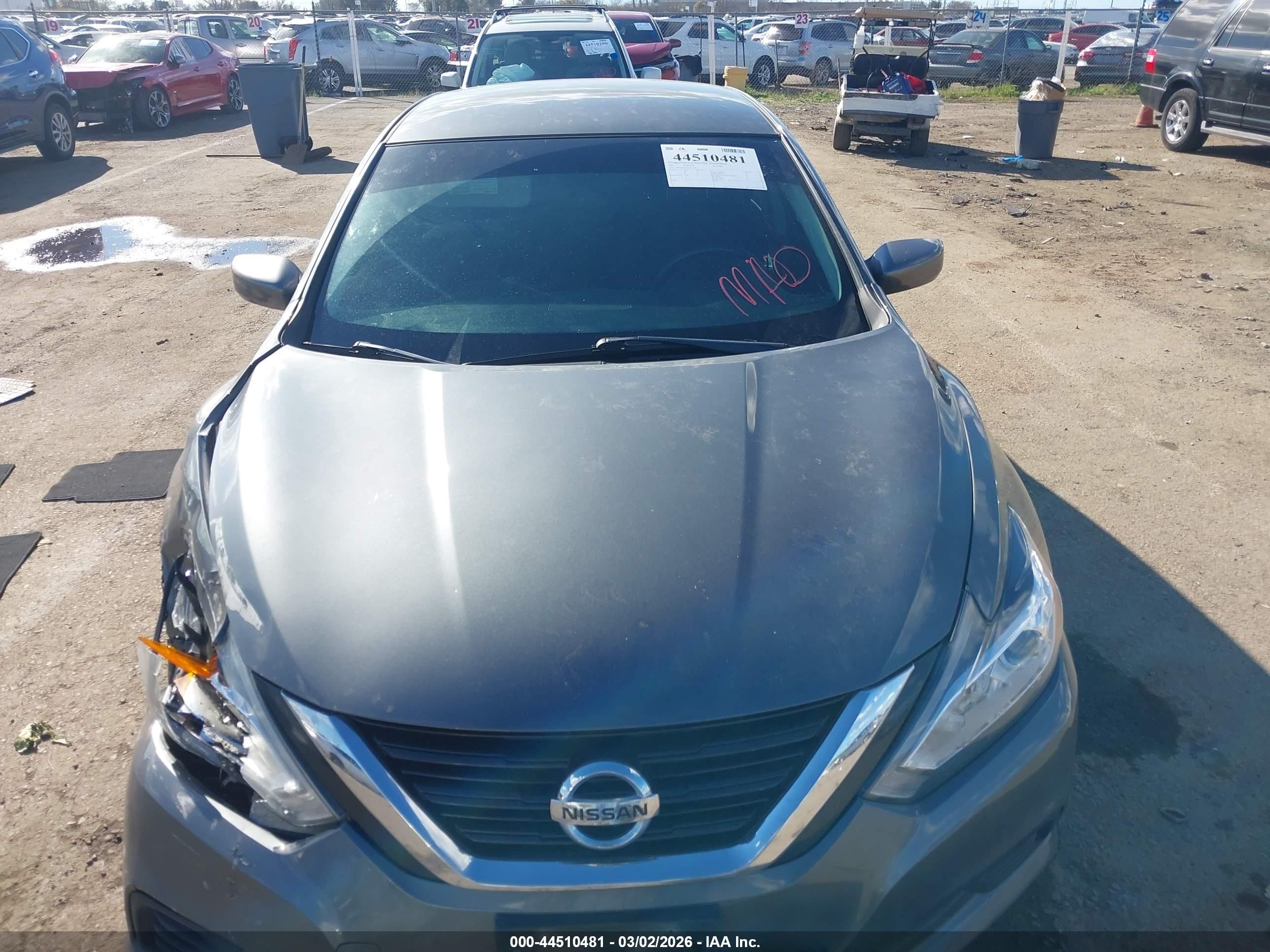 2017 Nissan Altima 2.5 S Gray vin: 1N4AL3AP7HC273736