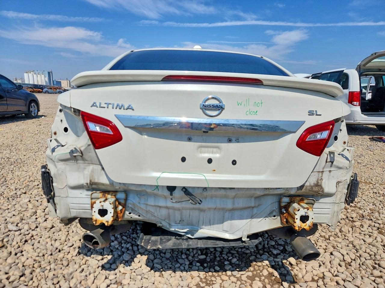 2017 Nissan Altima 2.5 Sl White vin: 1N4AL3AP7HC481101