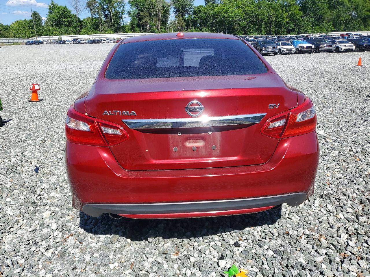 2017 Nissan Altima 2.5 Sv Красный vin: 1N4AL3AP7HC488100