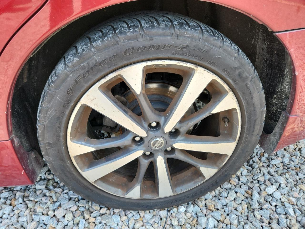 2017 Nissan Altima 2.5 Sr Красный vin: 1N4AL3AP7HN310899 Damage: Left Rear Wheel, Curb Rash, > 12 Inches