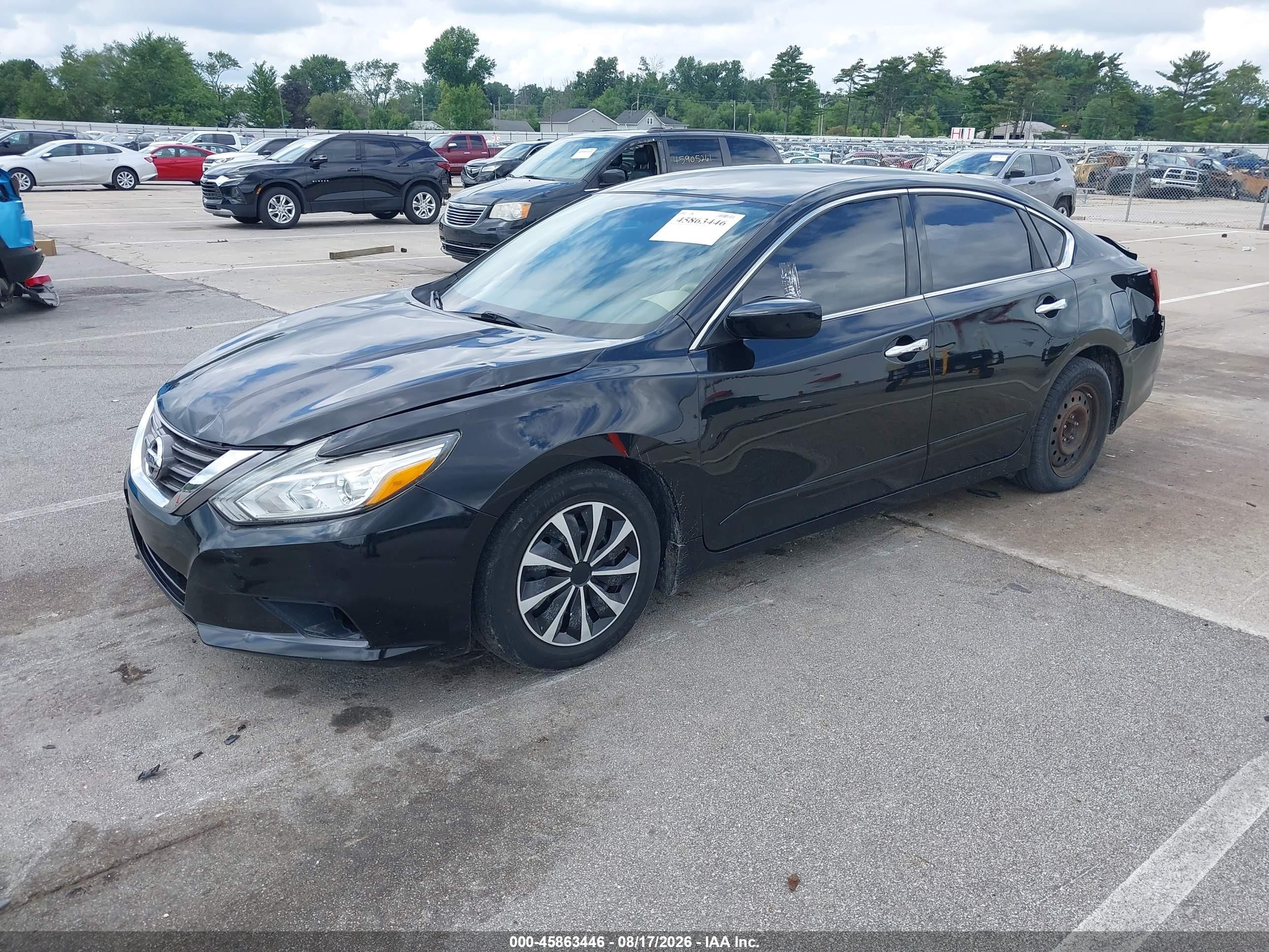 2017 Nissan Altima 2.5 S Black vin: 1N4AL3AP7HN313639