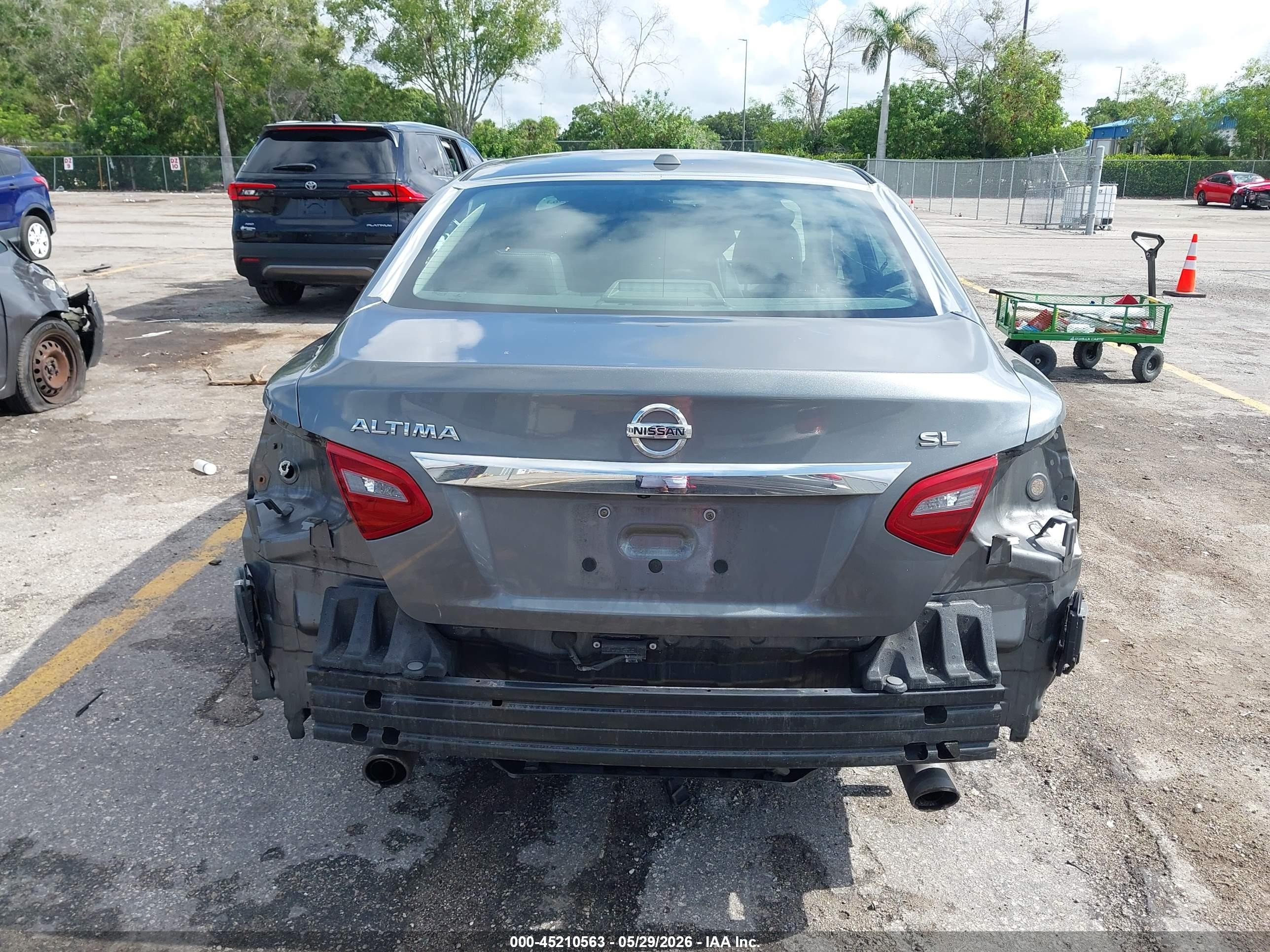 2018 Nissan Altima 2.5 Sl Gray vin: 1N4AL3AP7JC163971