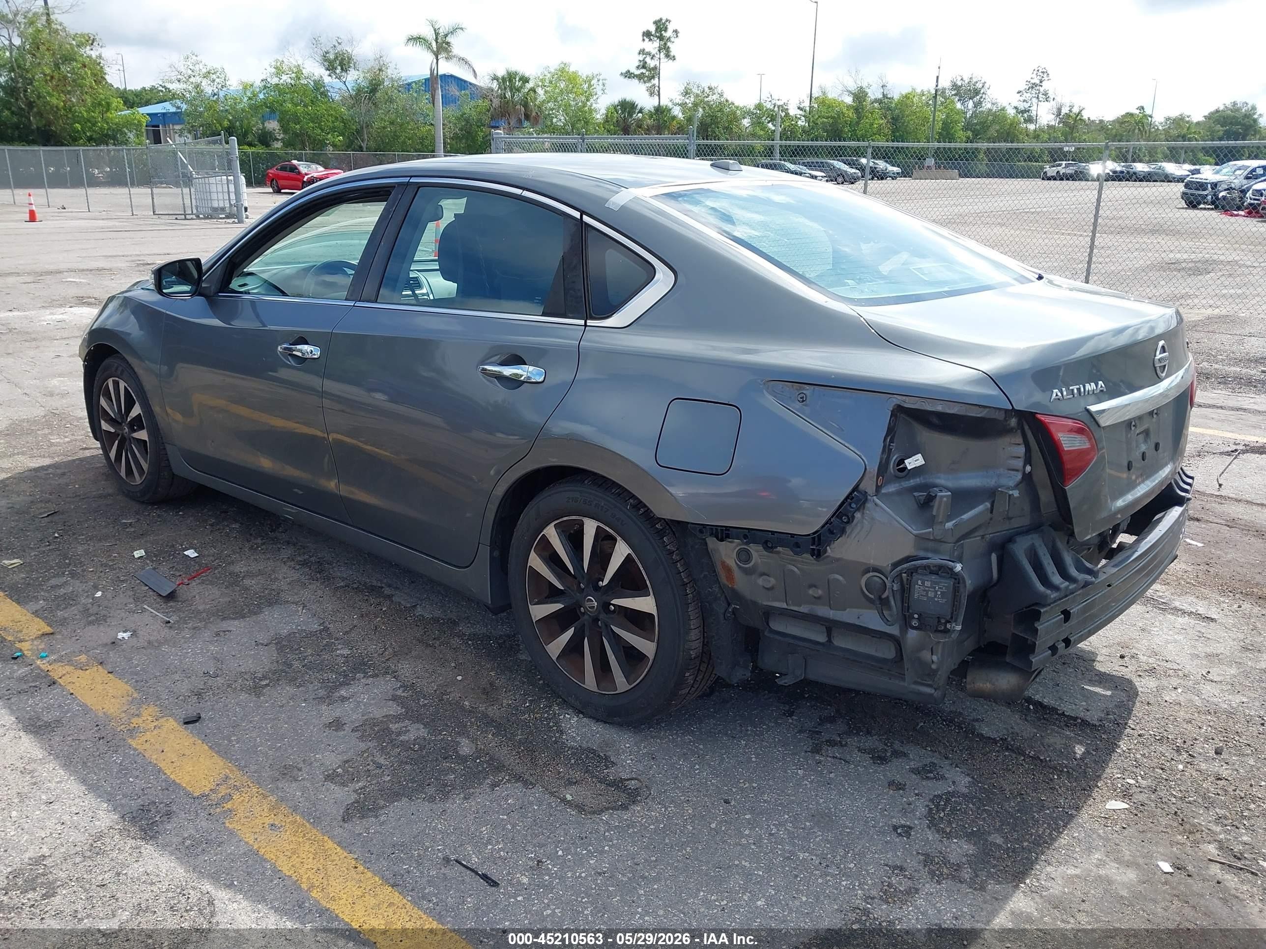 2018 Nissan Altima 2.5 Sl Gray vin: 1N4AL3AP7JC163971