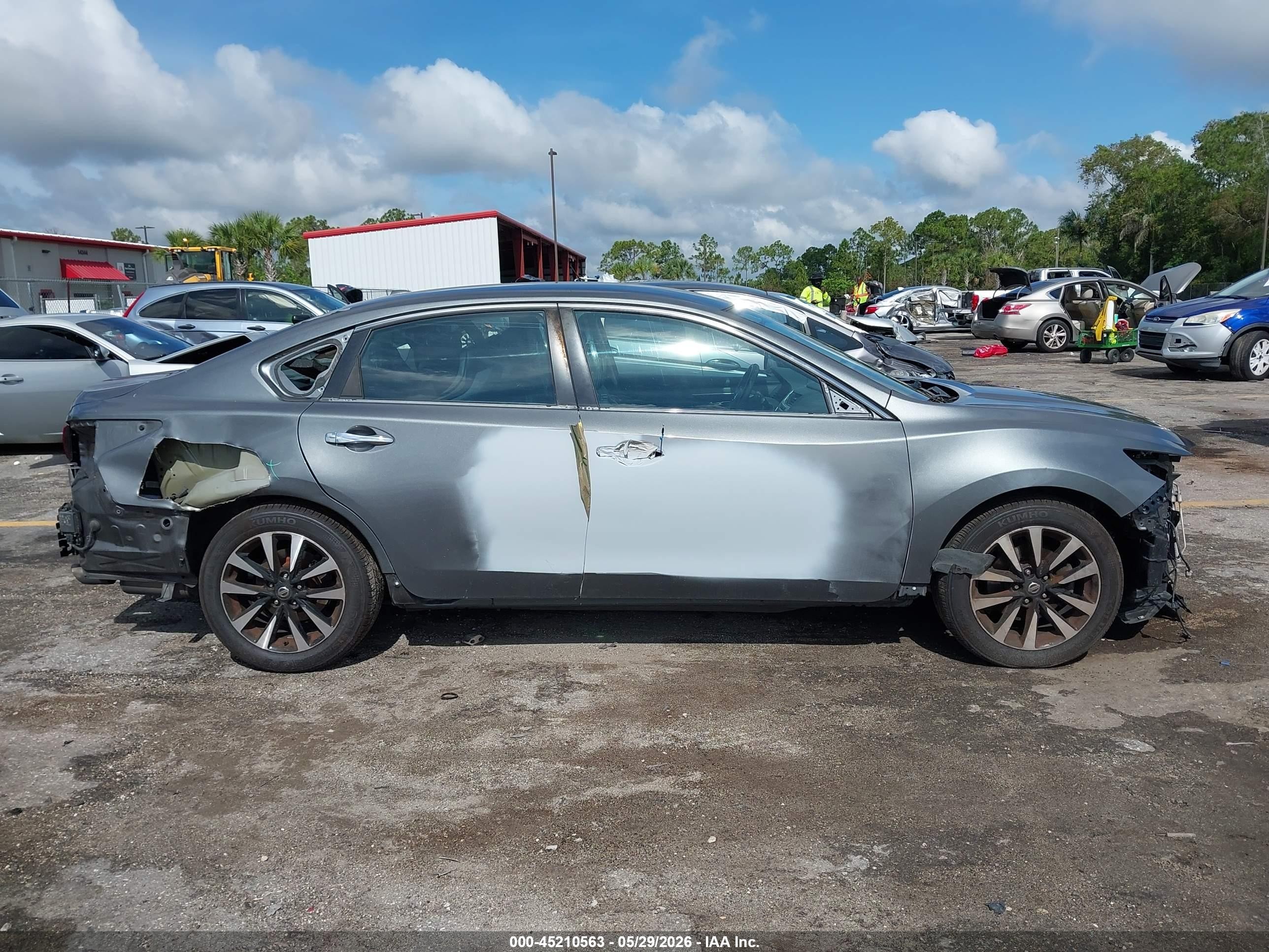 2018 Nissan Altima 2.5 Sl Gray vin: 1N4AL3AP7JC163971