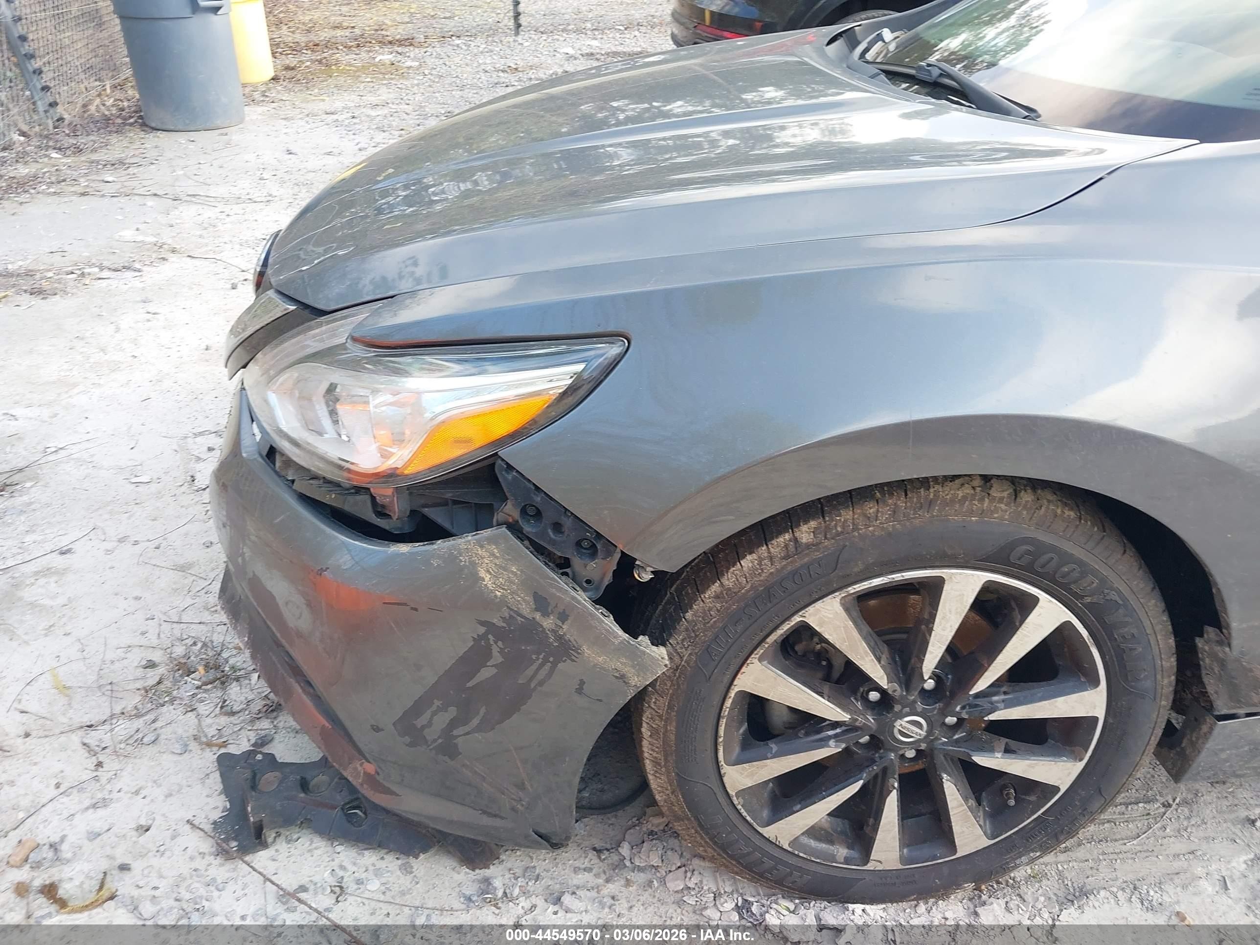 2018 Nissan Altima 2.5 Sl Gray vin: 1N4AL3AP7JC204423