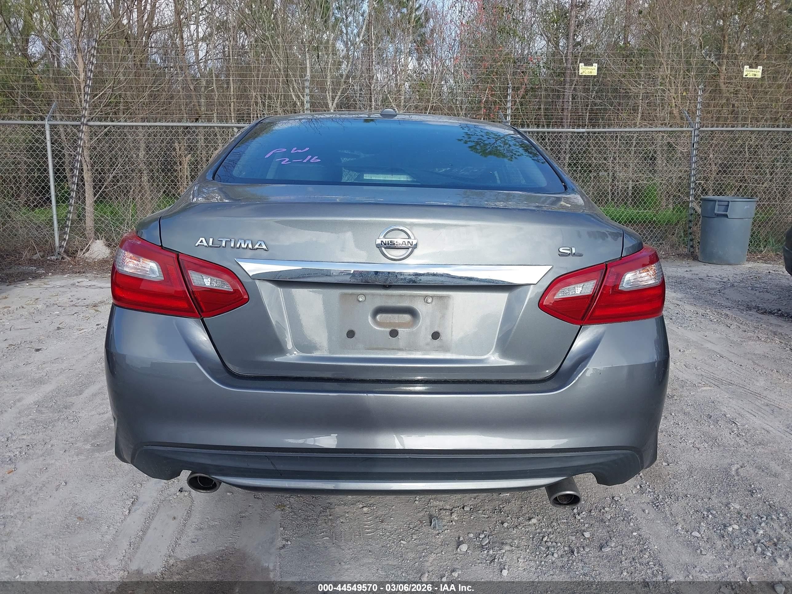 2018 Nissan Altima 2.5 Sl Gray vin: 1N4AL3AP7JC204423