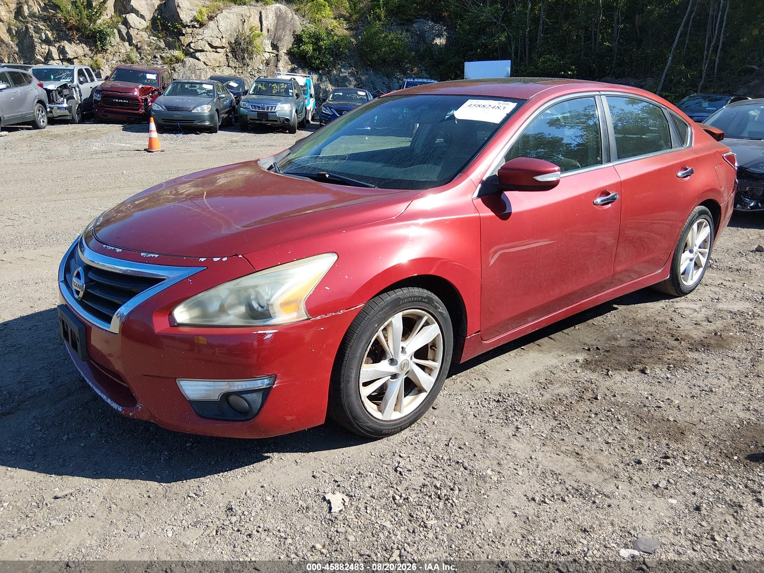2013 Nissan Altima 2.5 Sl Red vin: 1N4AL3AP8DC105551