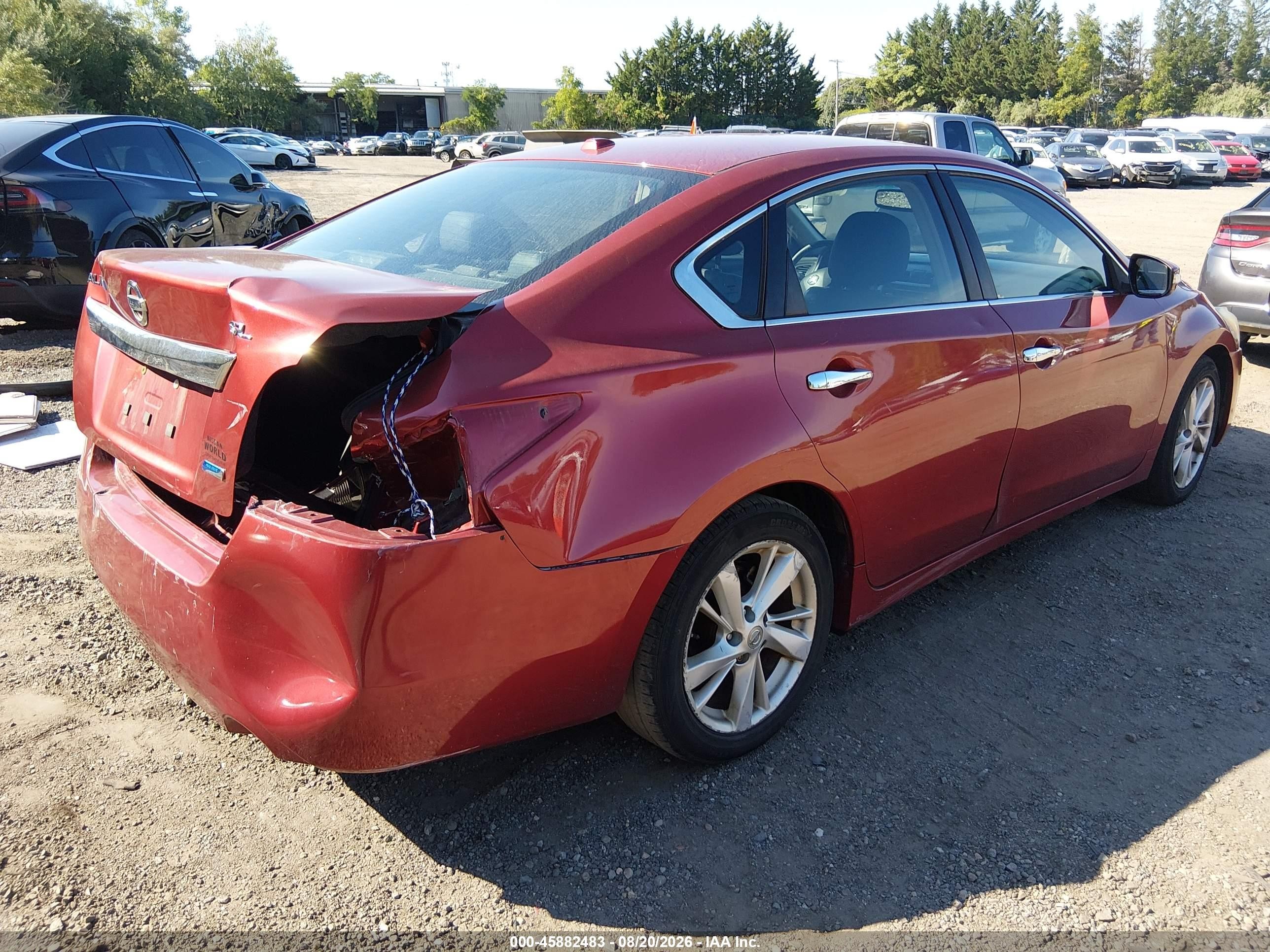 2013 Nissan Altima 2.5 Sl Red vin: 1N4AL3AP8DC105551