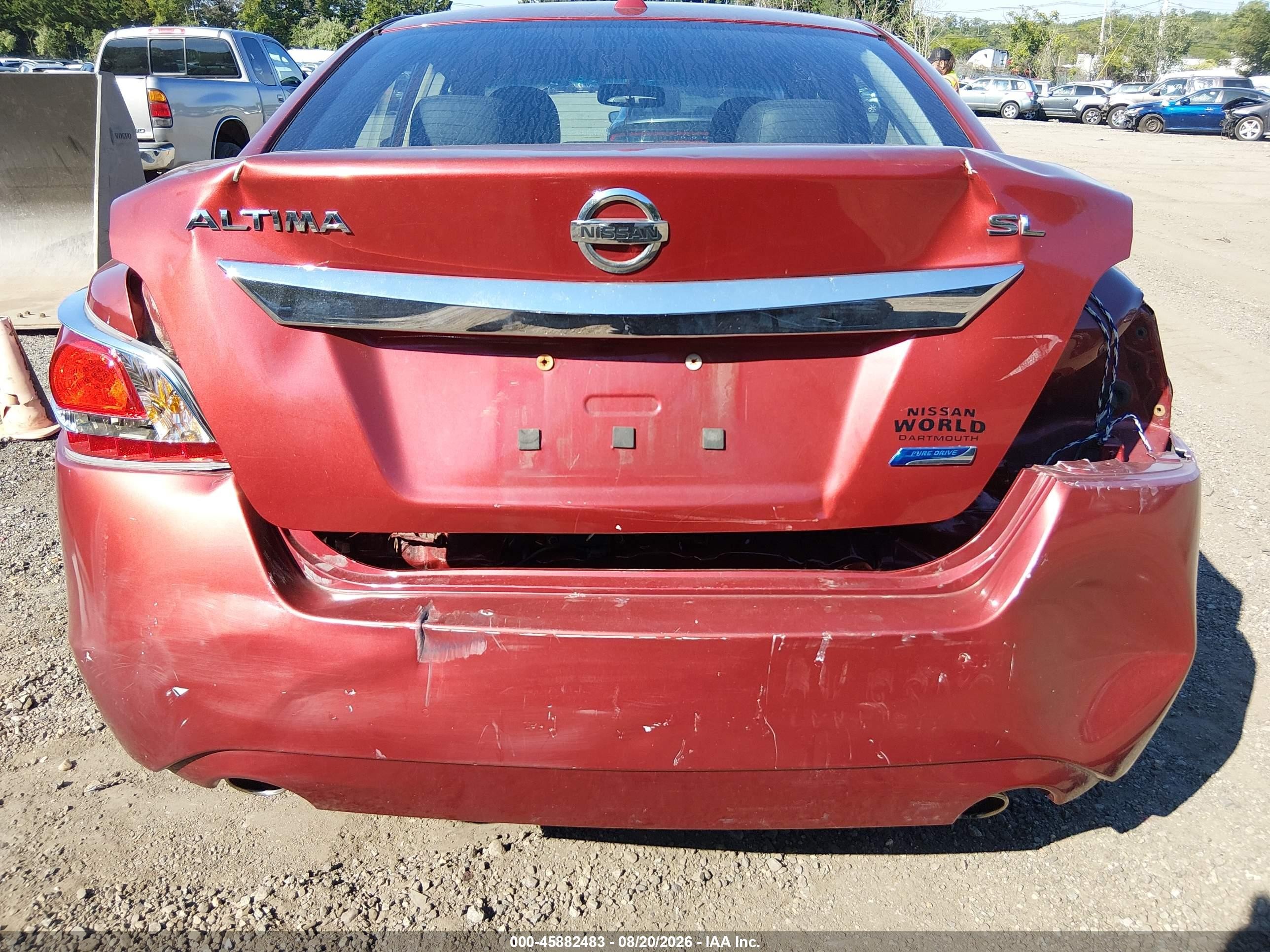 2013 Nissan Altima 2.5 Sl Red vin: 1N4AL3AP8DC105551