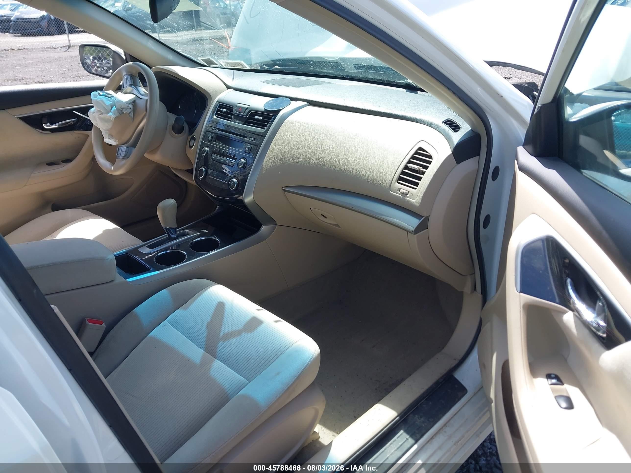 2013 Nissan Altima 2.5 S White vin: 1N4AL3AP8DC108451
