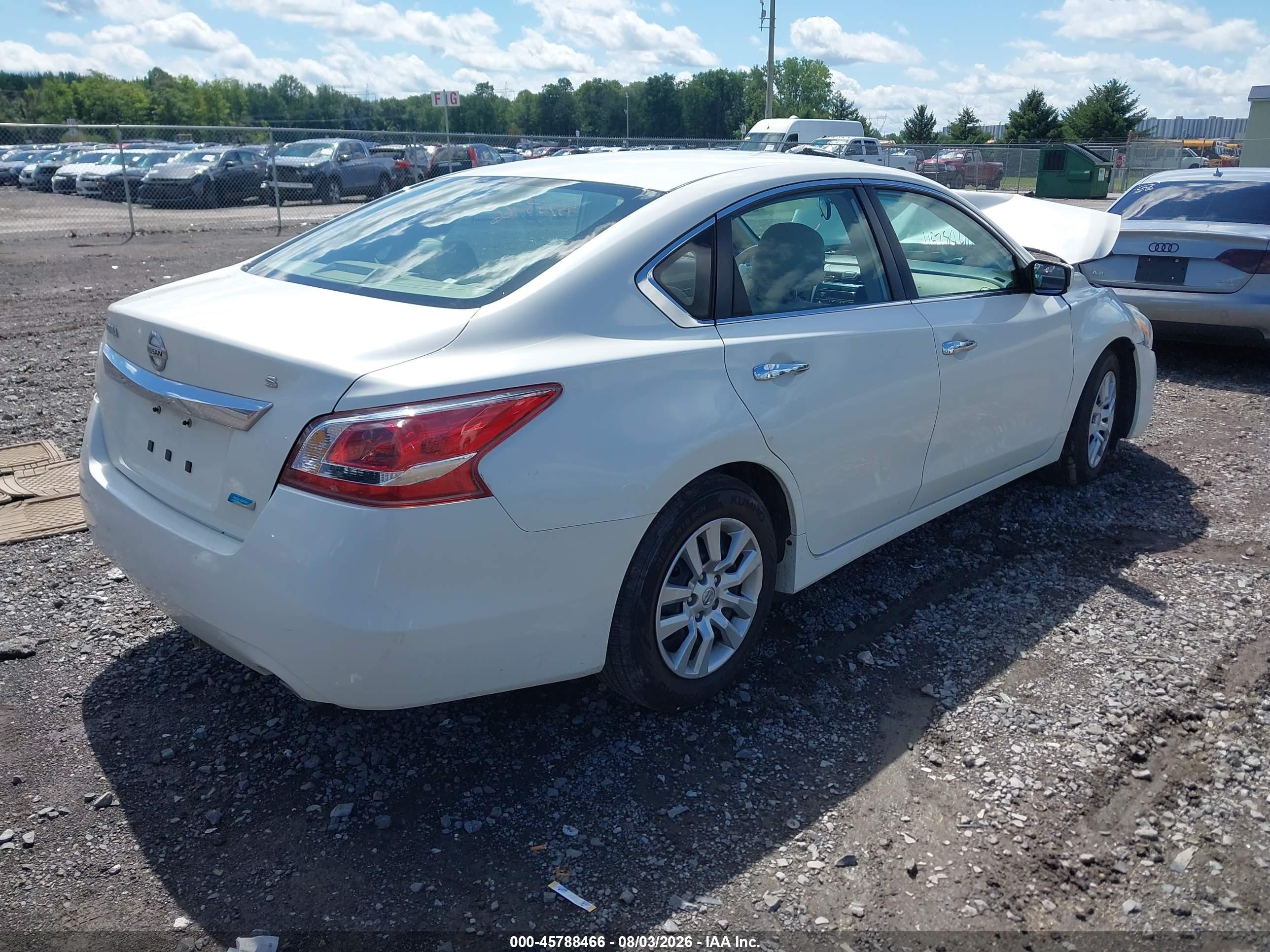 2013 Nissan Altima 2.5 S White vin: 1N4AL3AP8DC108451