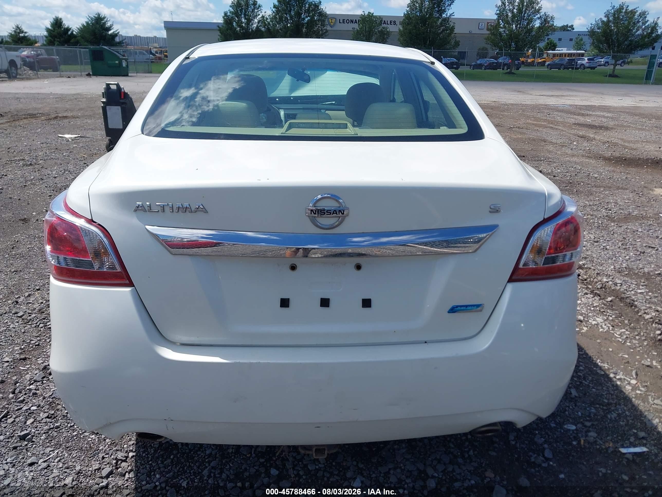 2013 Nissan Altima 2.5 S White vin: 1N4AL3AP8DC108451
