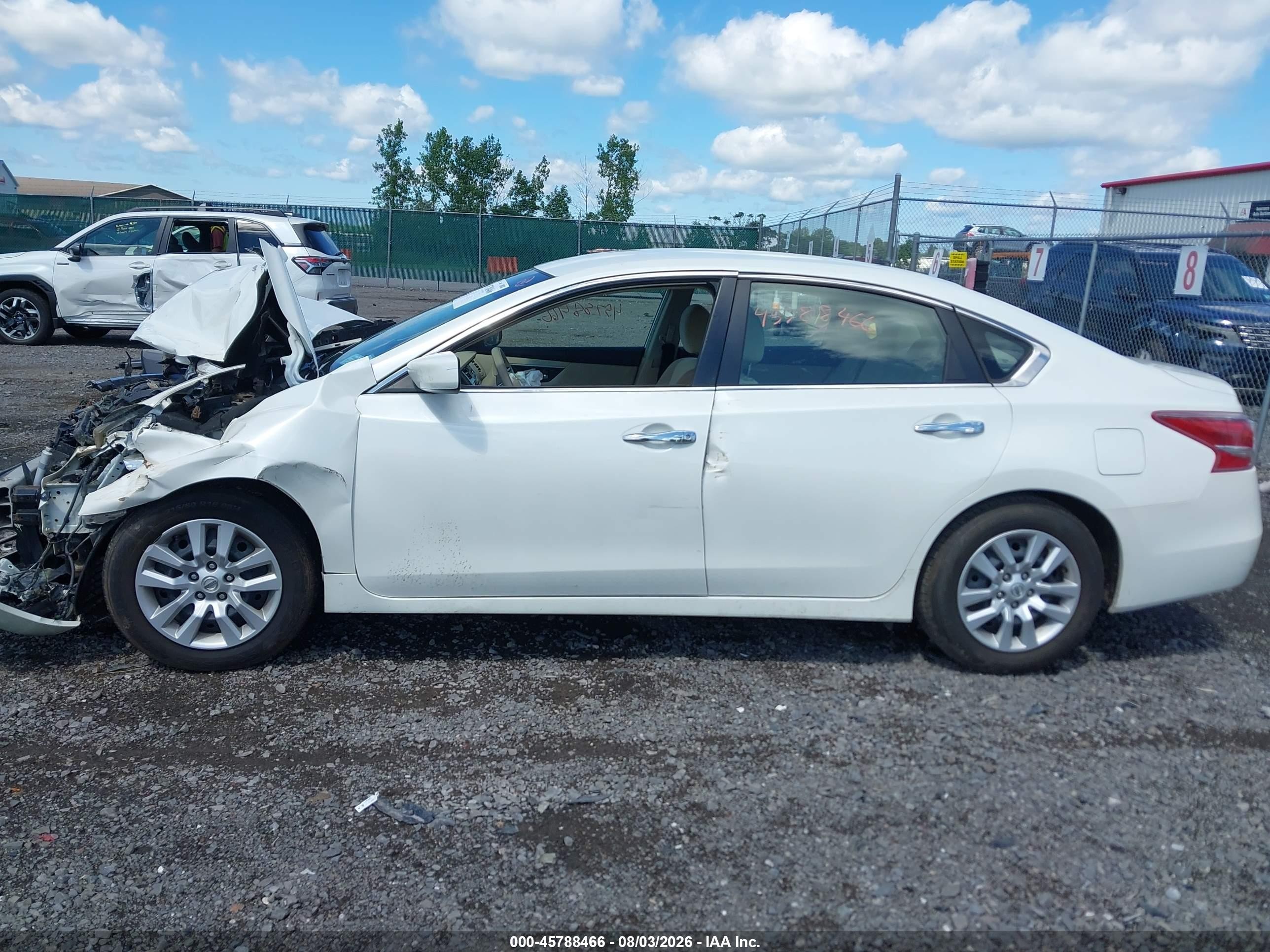 2013 Nissan Altima 2.5 S White vin: 1N4AL3AP8DC108451