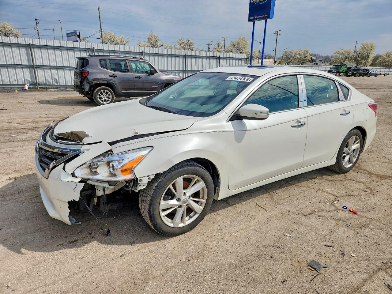 2013 Nissan Altima 2.5 White vin: 1N4AL3AP8DC110684