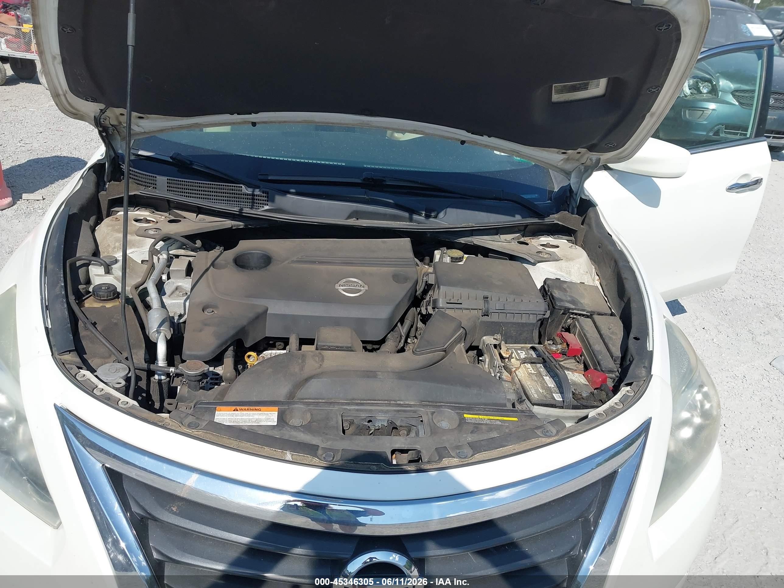 2013 Nissan Altima 2.5 S Белый vin: 1N4AL3AP8DC116534