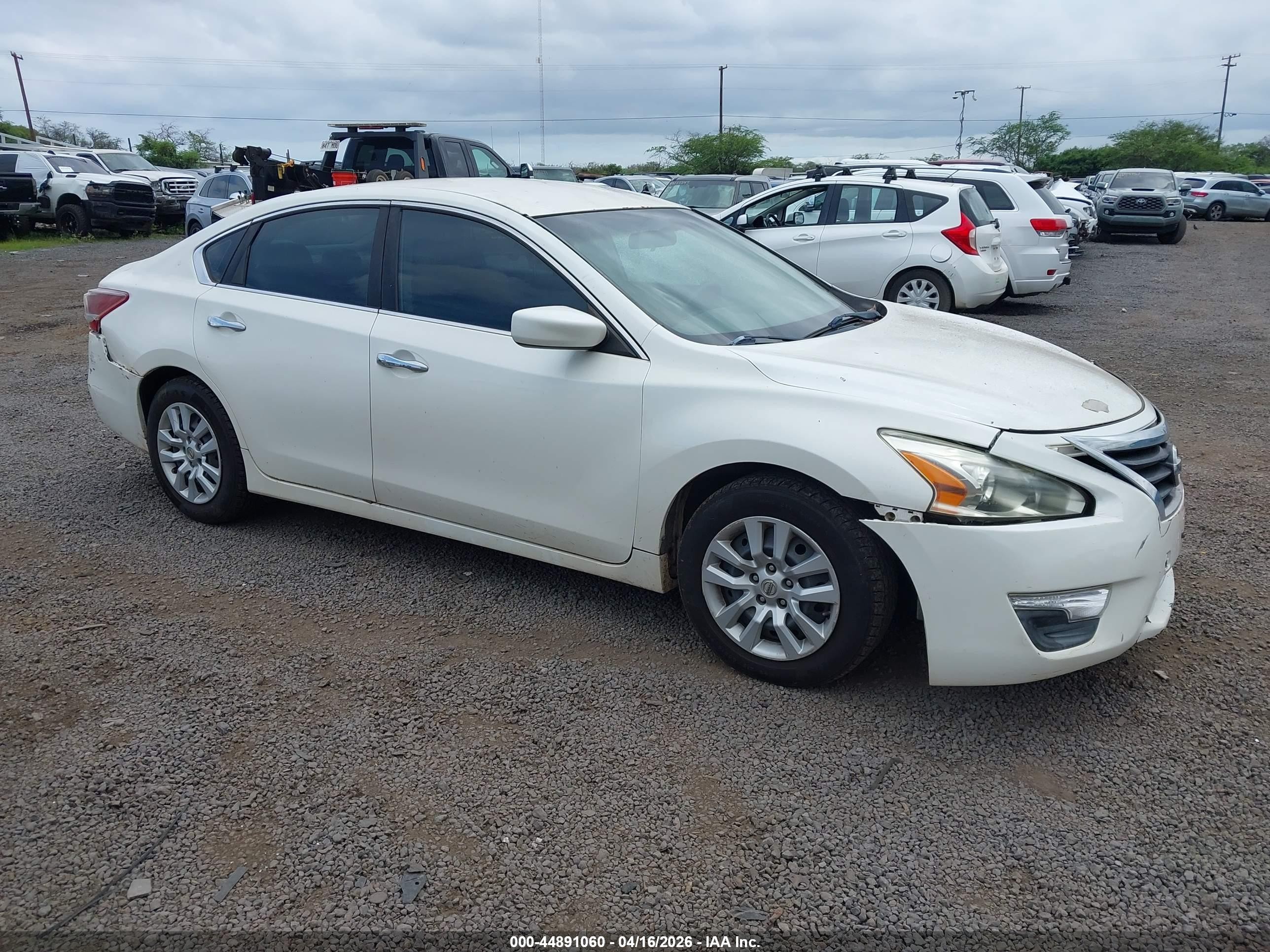 2013 Nissan Altima 2.5 S White vin: 1N4AL3AP8DC116565