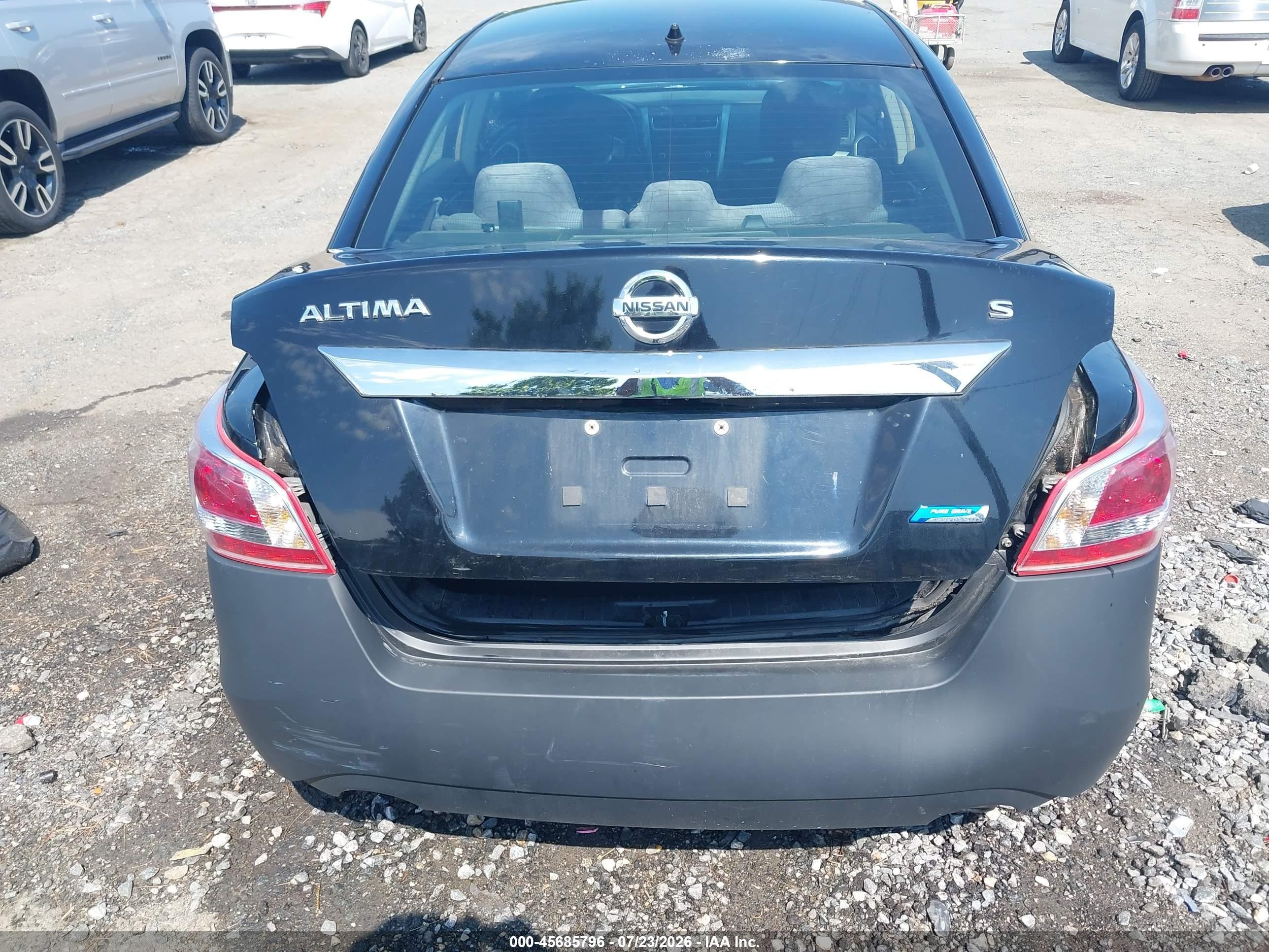 2013 Nissan Altima 2.5 S Black vin: 1N4AL3AP8DC132488