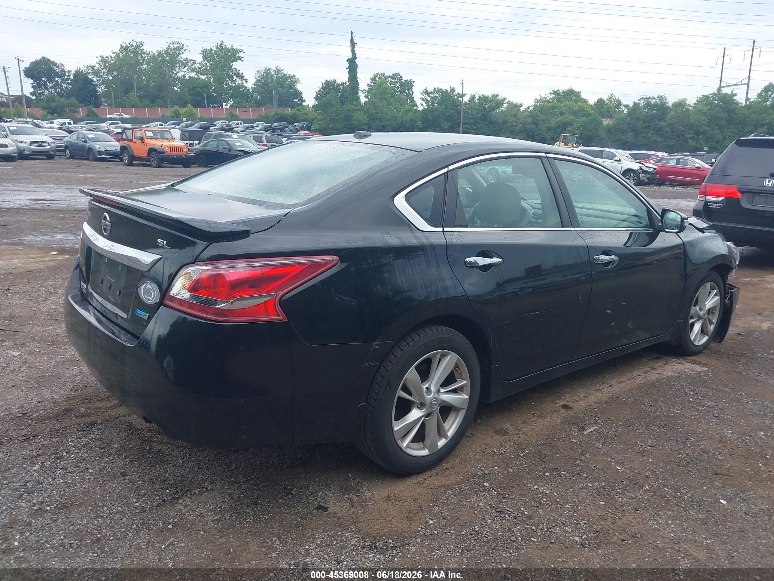 2013 Nissan Altima 2.5 Sl Black vin: 1N4AL3AP8DC146665