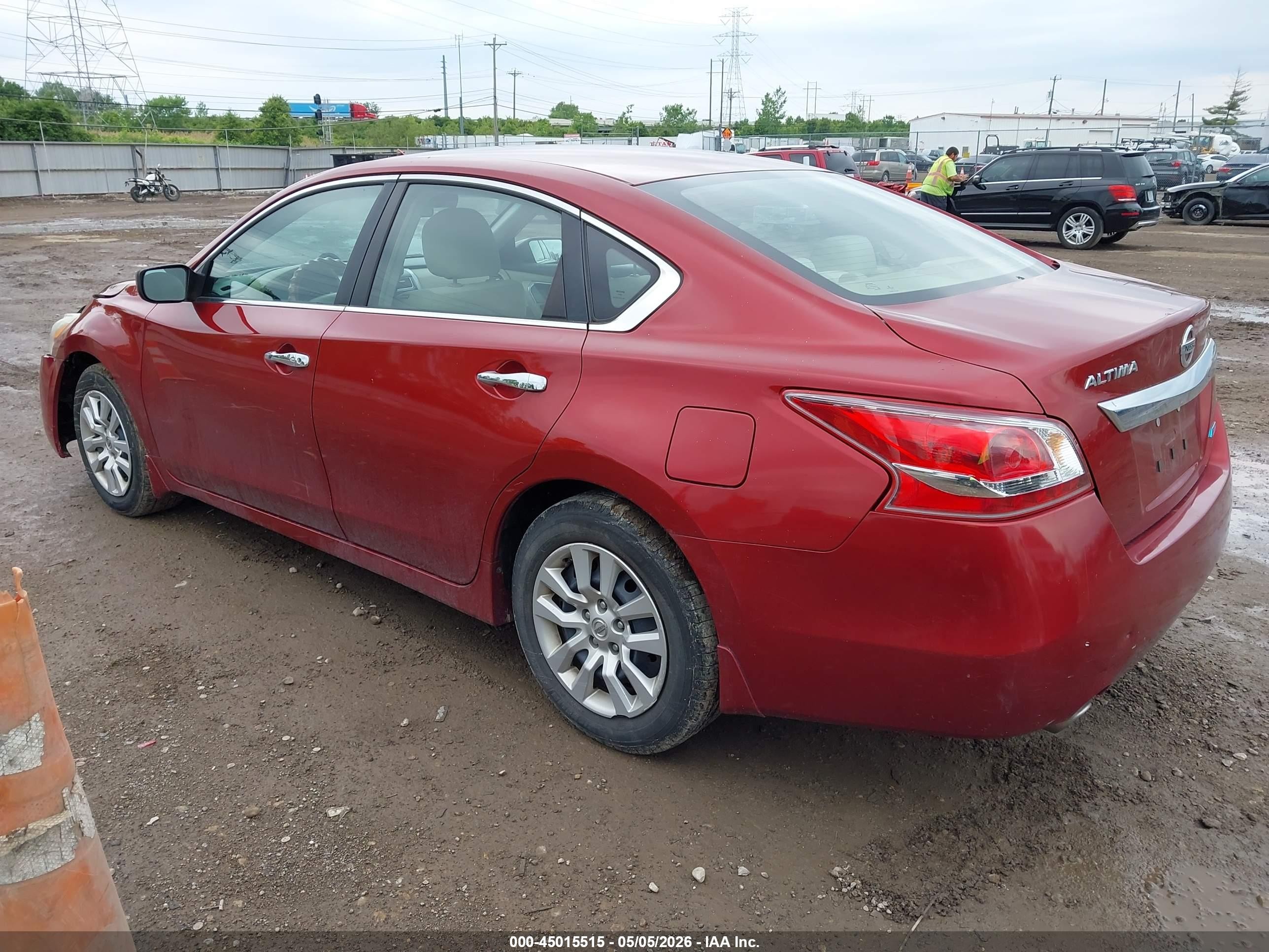 2013 Nissan Altima 2.5 S Красный vin: 1N4AL3AP8DC204984