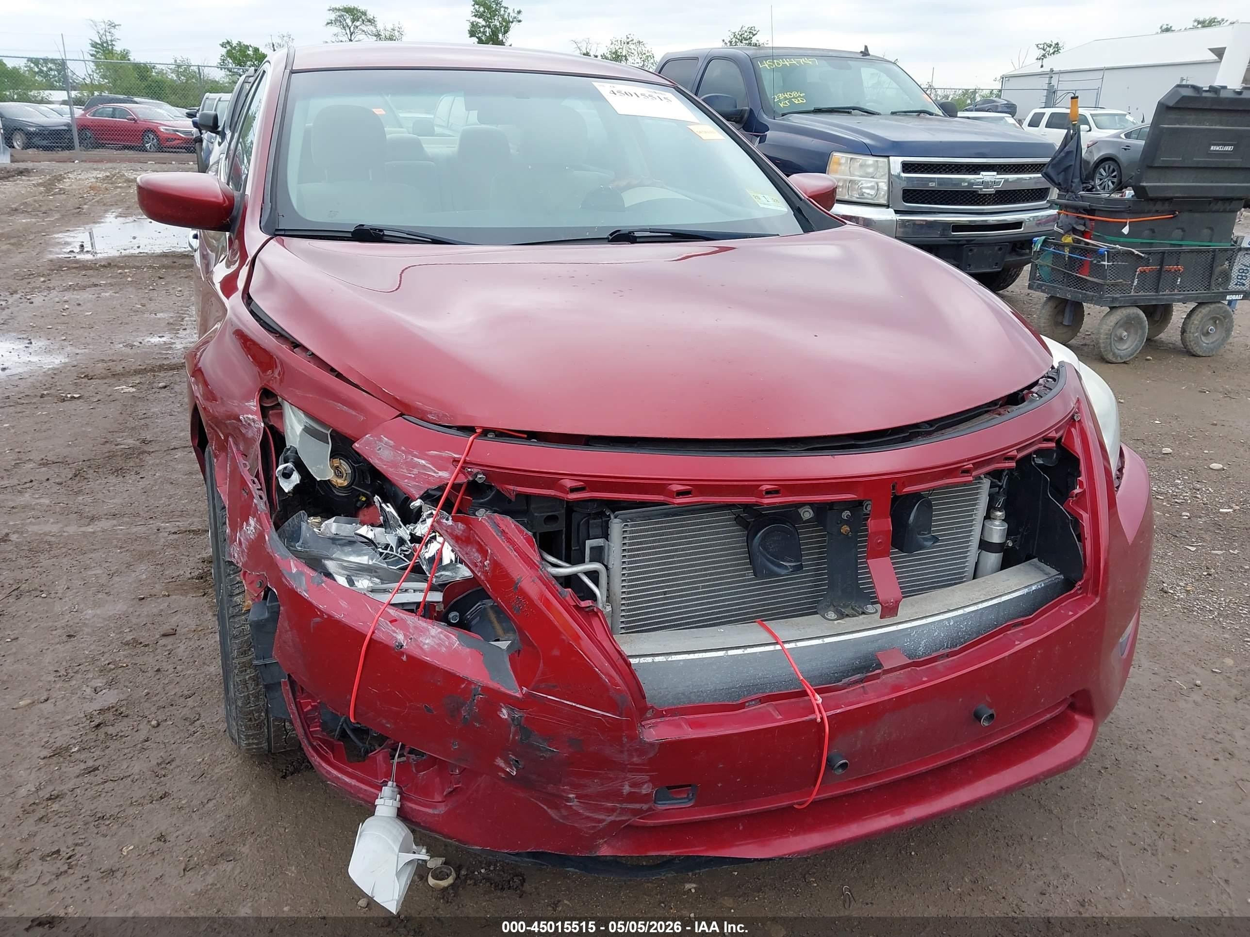 2013 Nissan Altima 2.5 S Красный vin: 1N4AL3AP8DC204984
