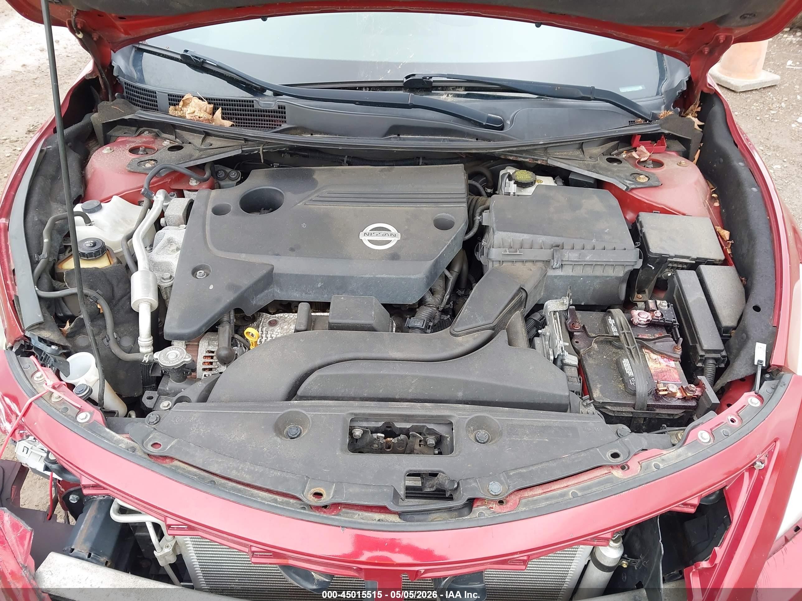 2013 Nissan Altima 2.5 S Красный vin: 1N4AL3AP8DC204984