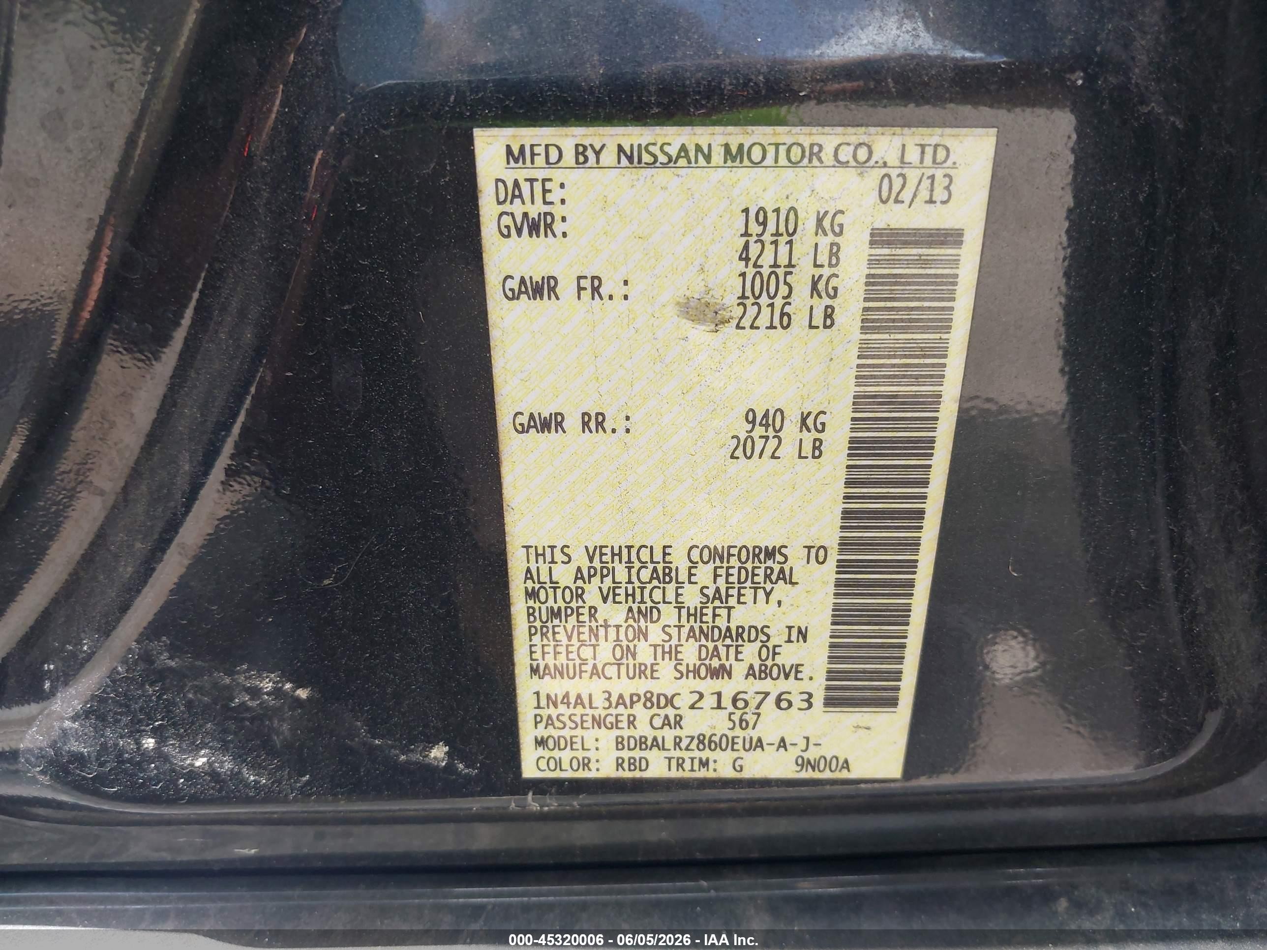 2013 Nissan Altima 2.5 S Gray vin: 1N4AL3AP8DC216763
