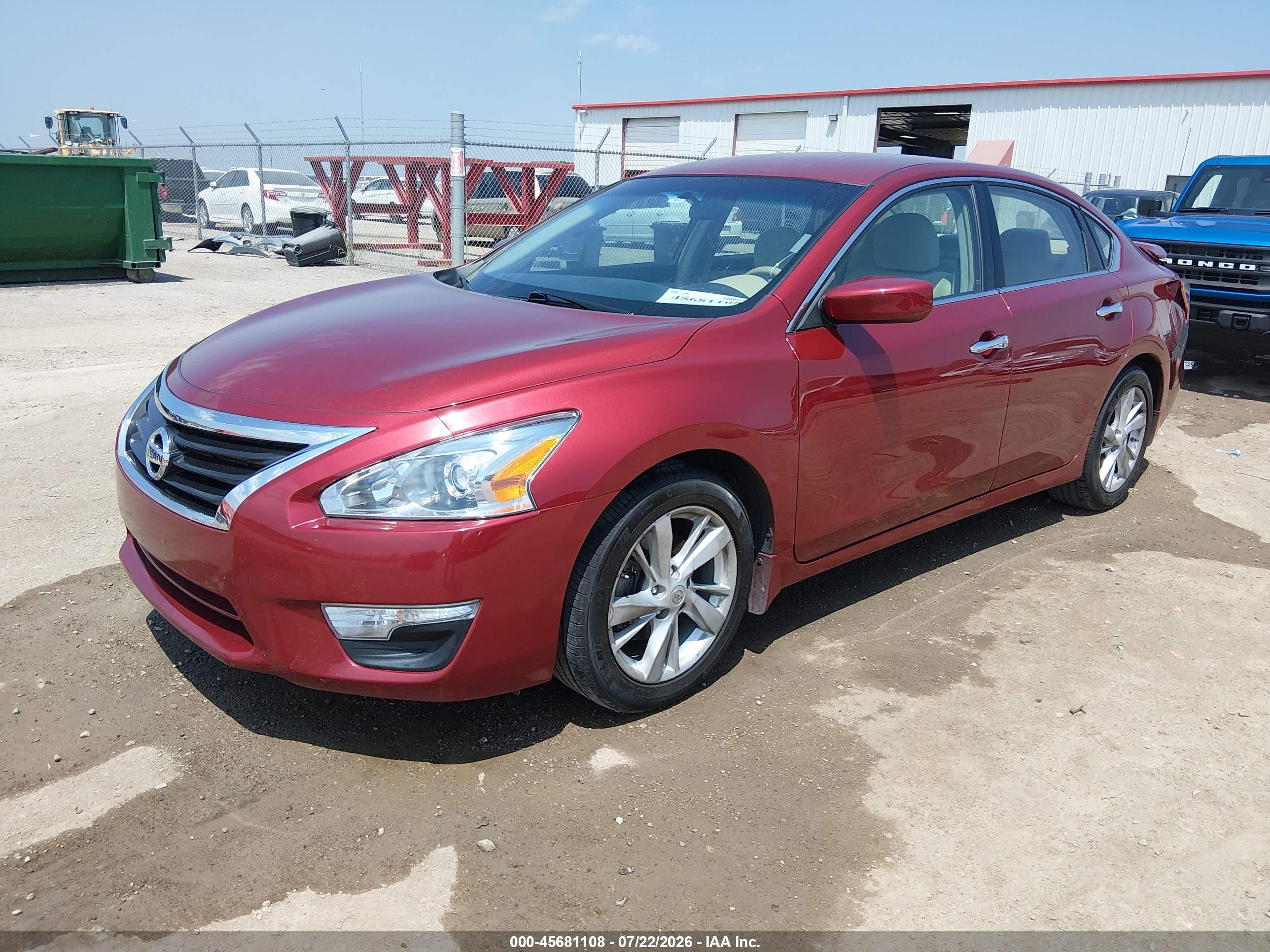 2013 Nissan Altima 2.5 Sv Red vin: 1N4AL3AP8DC292337