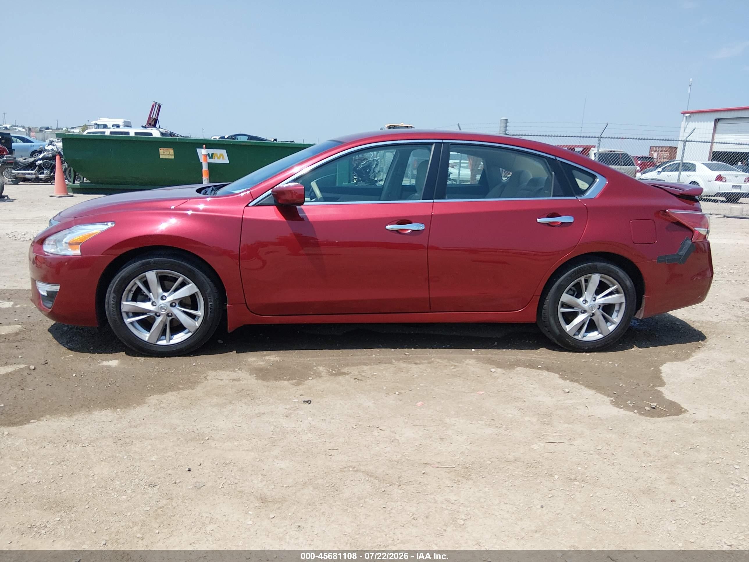2013 Nissan Altima 2.5 Sv Red vin: 1N4AL3AP8DC292337