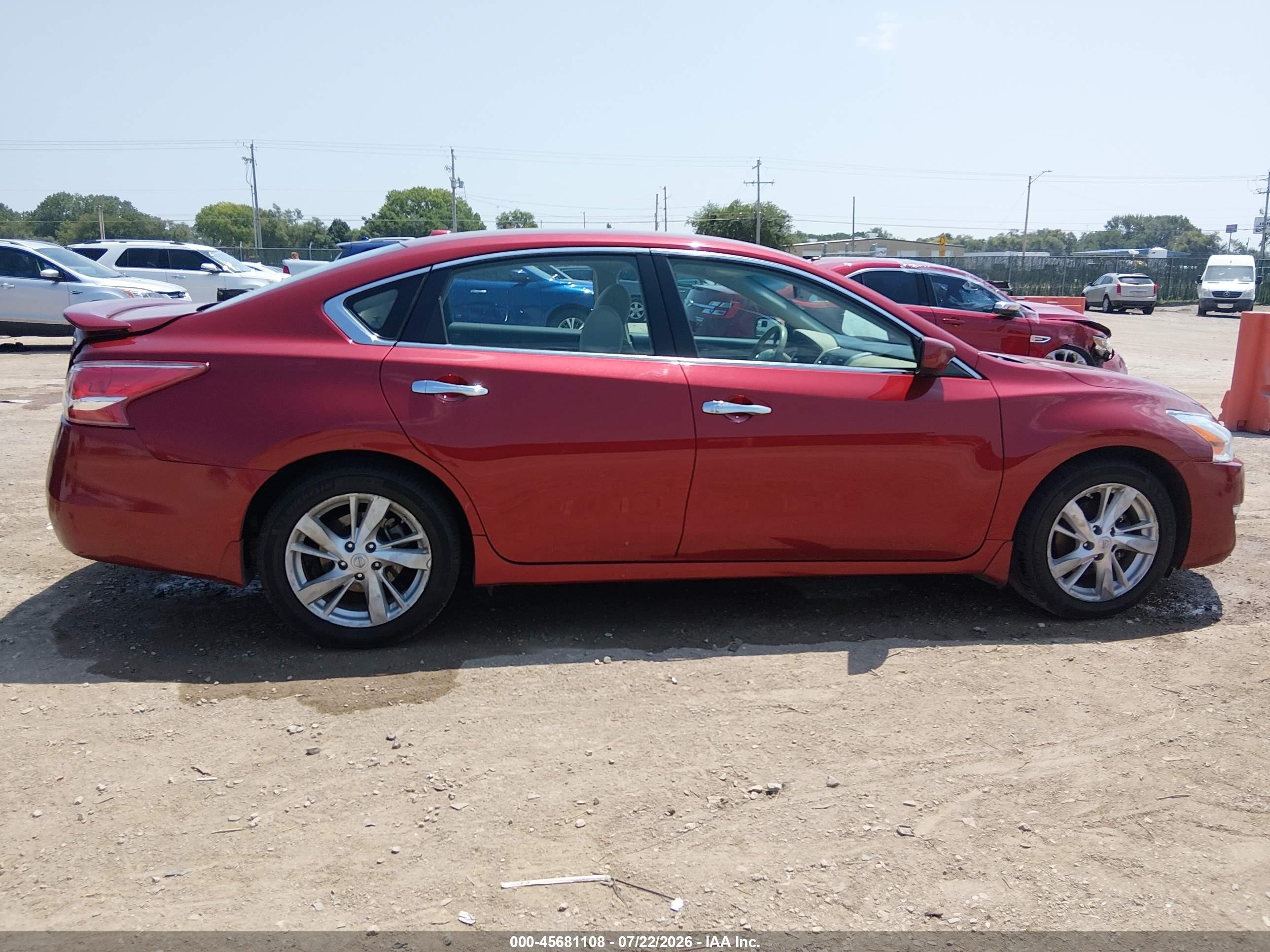 2013 Nissan Altima 2.5 Sv Red vin: 1N4AL3AP8DC292337
