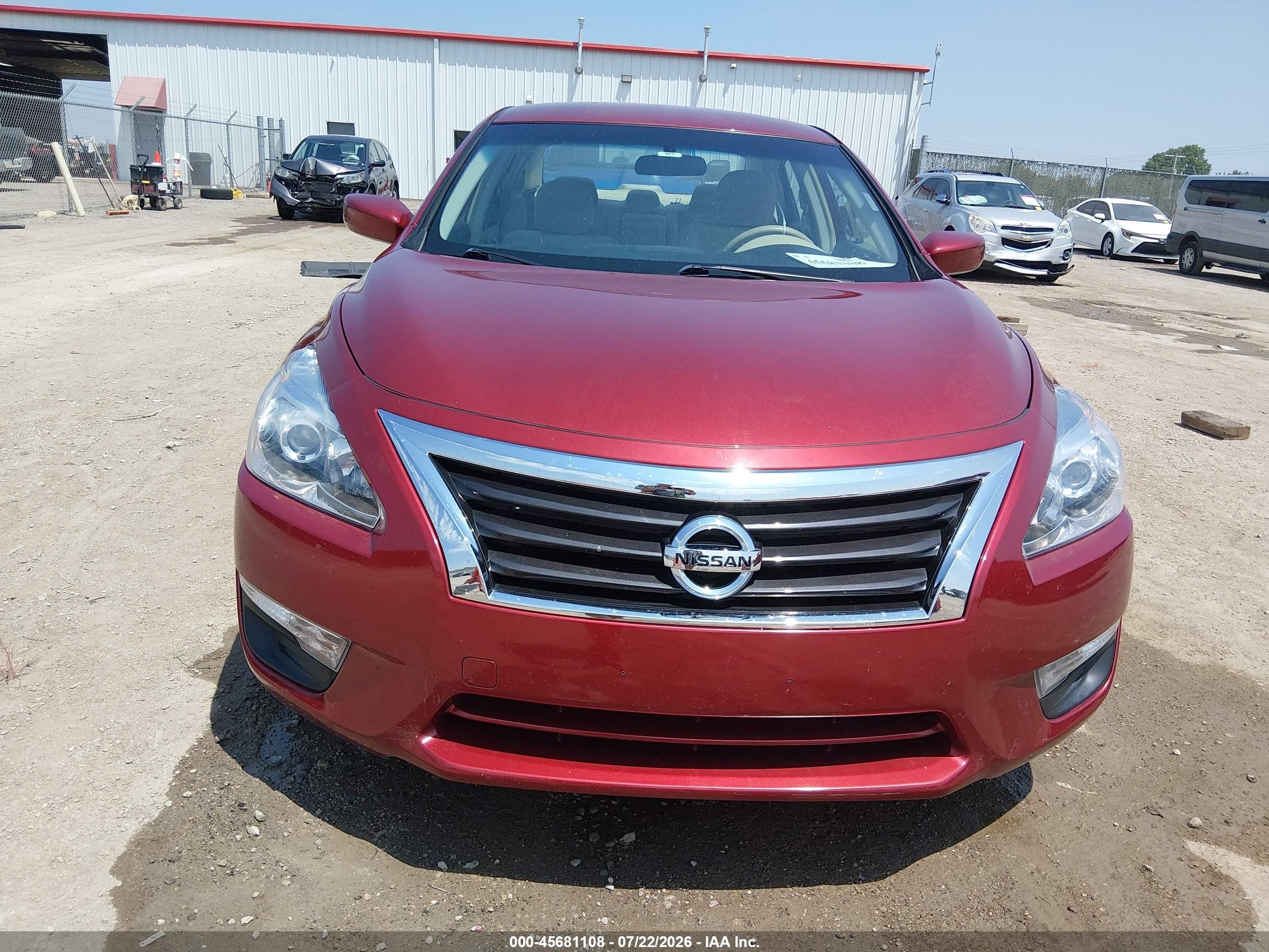2013 Nissan Altima 2.5 Sv Red vin: 1N4AL3AP8DC292337