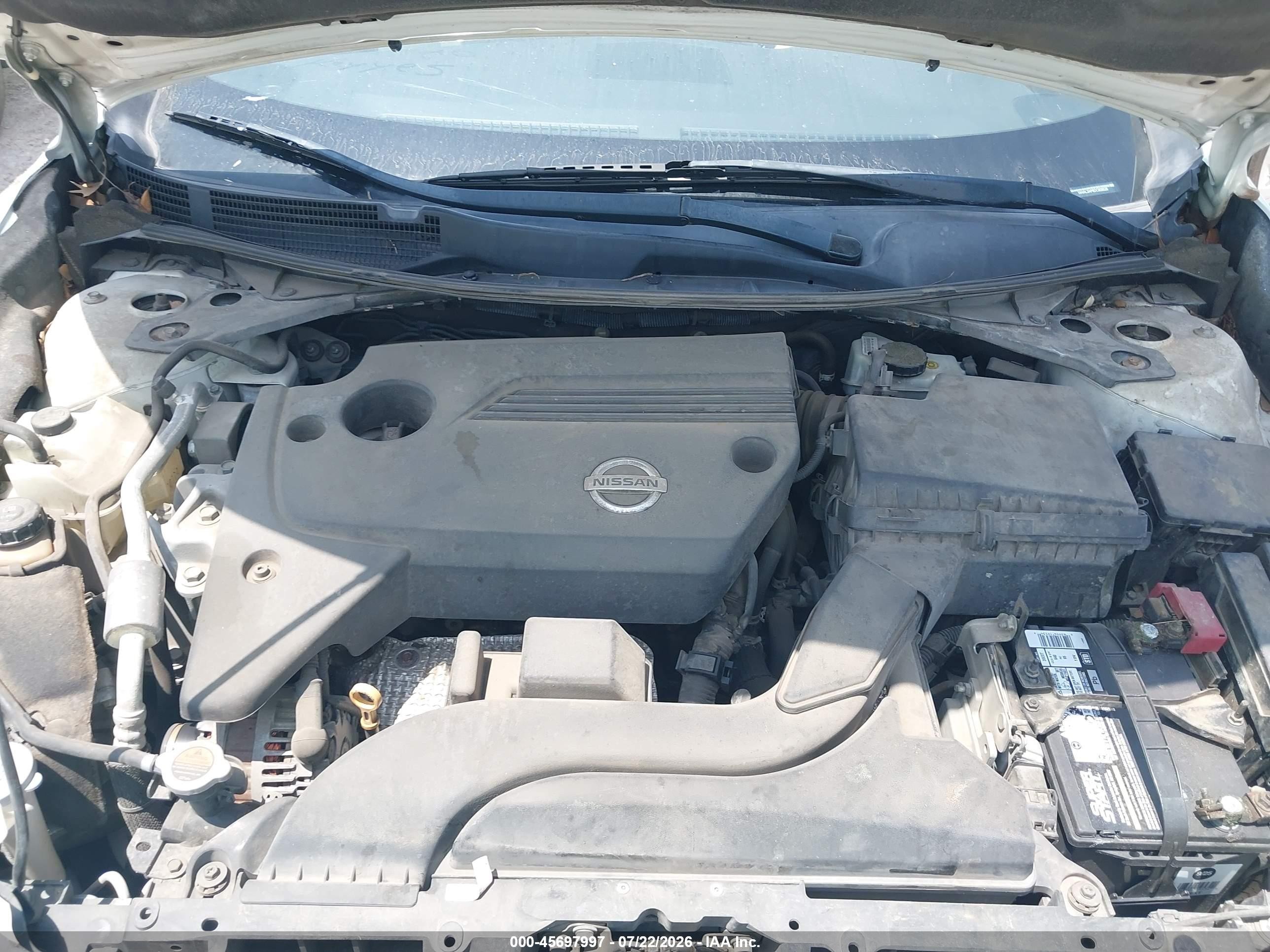 2013 Nissan Altima 2.5 S White vin: 1N4AL3AP8DC909526