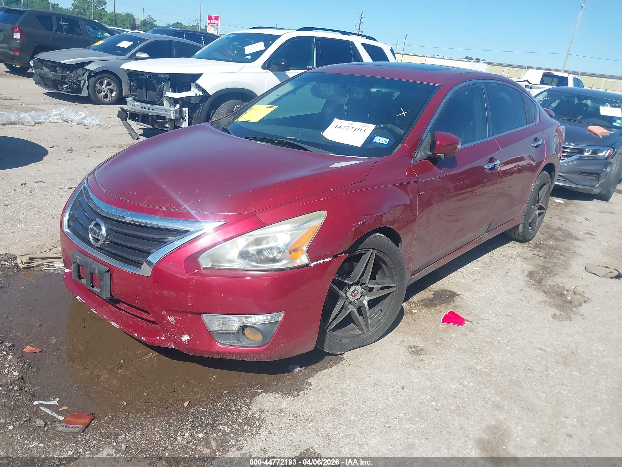 2013 Nissan Altima 2.5 Sl Red vin: 1N4AL3AP8DN411833