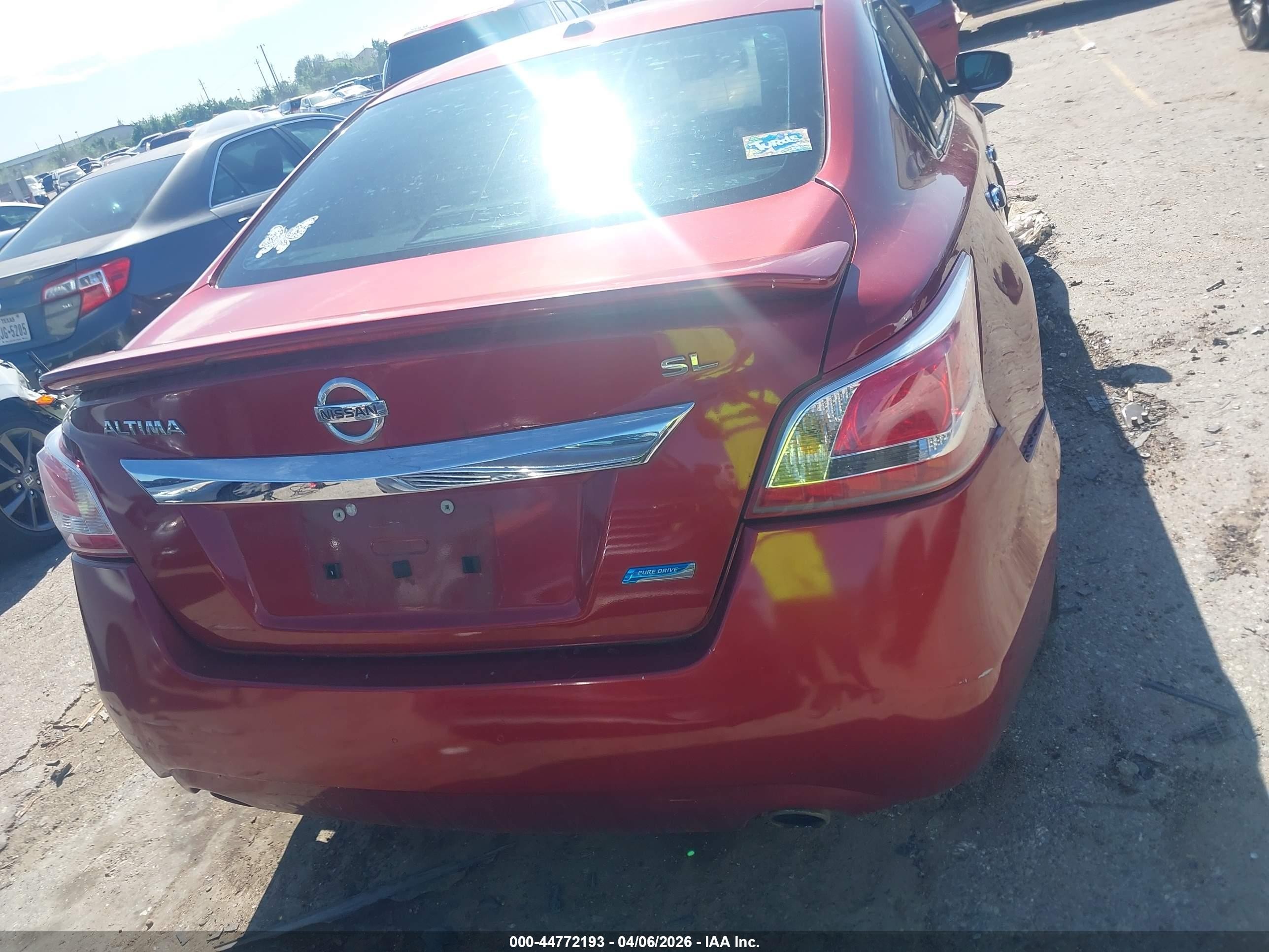 2013 Nissan Altima 2.5 Sl Red vin: 1N4AL3AP8DN411833