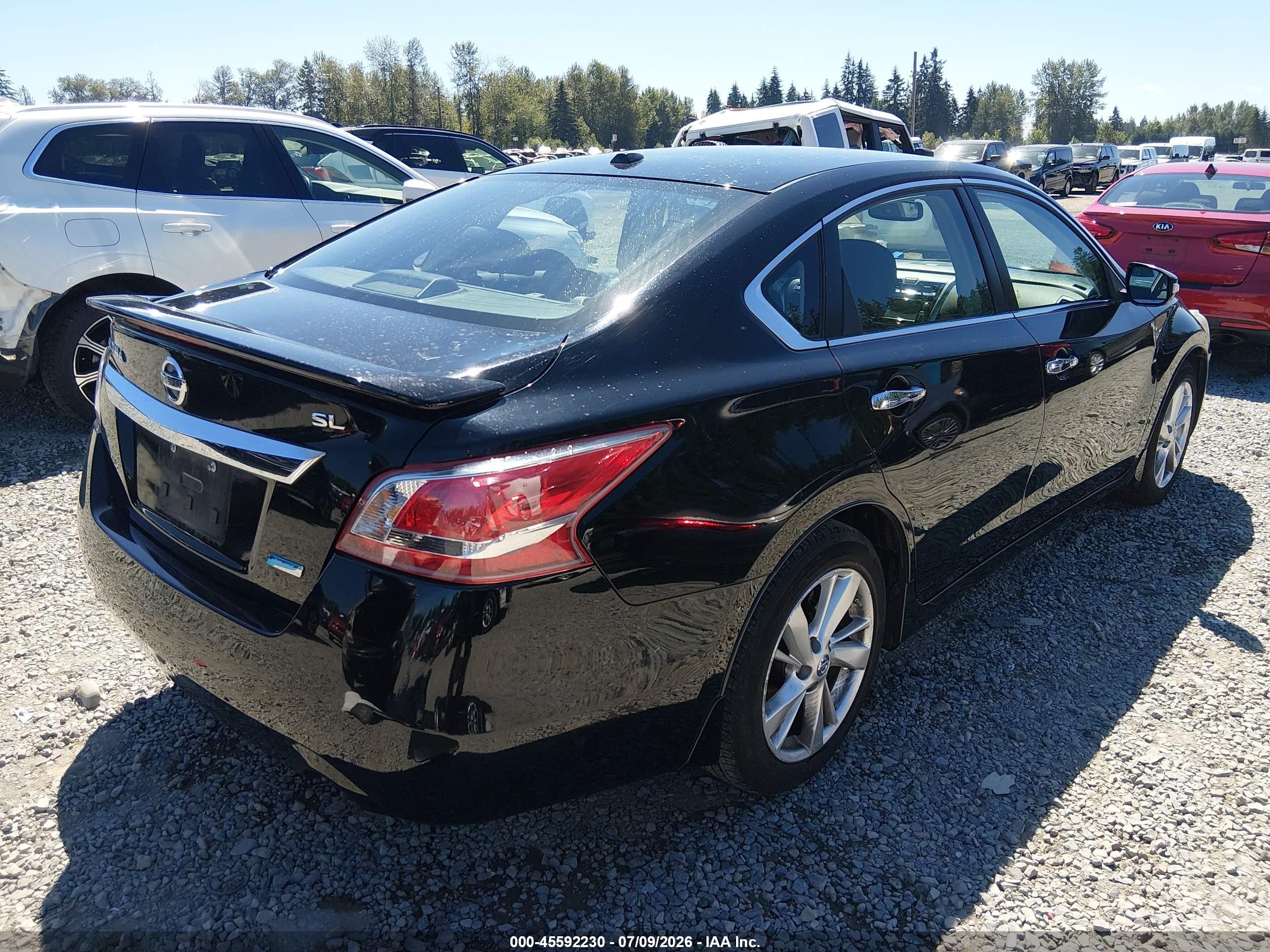 2013 Nissan Altima 2.5 Sl Black vin: 1N4AL3AP8DN444055