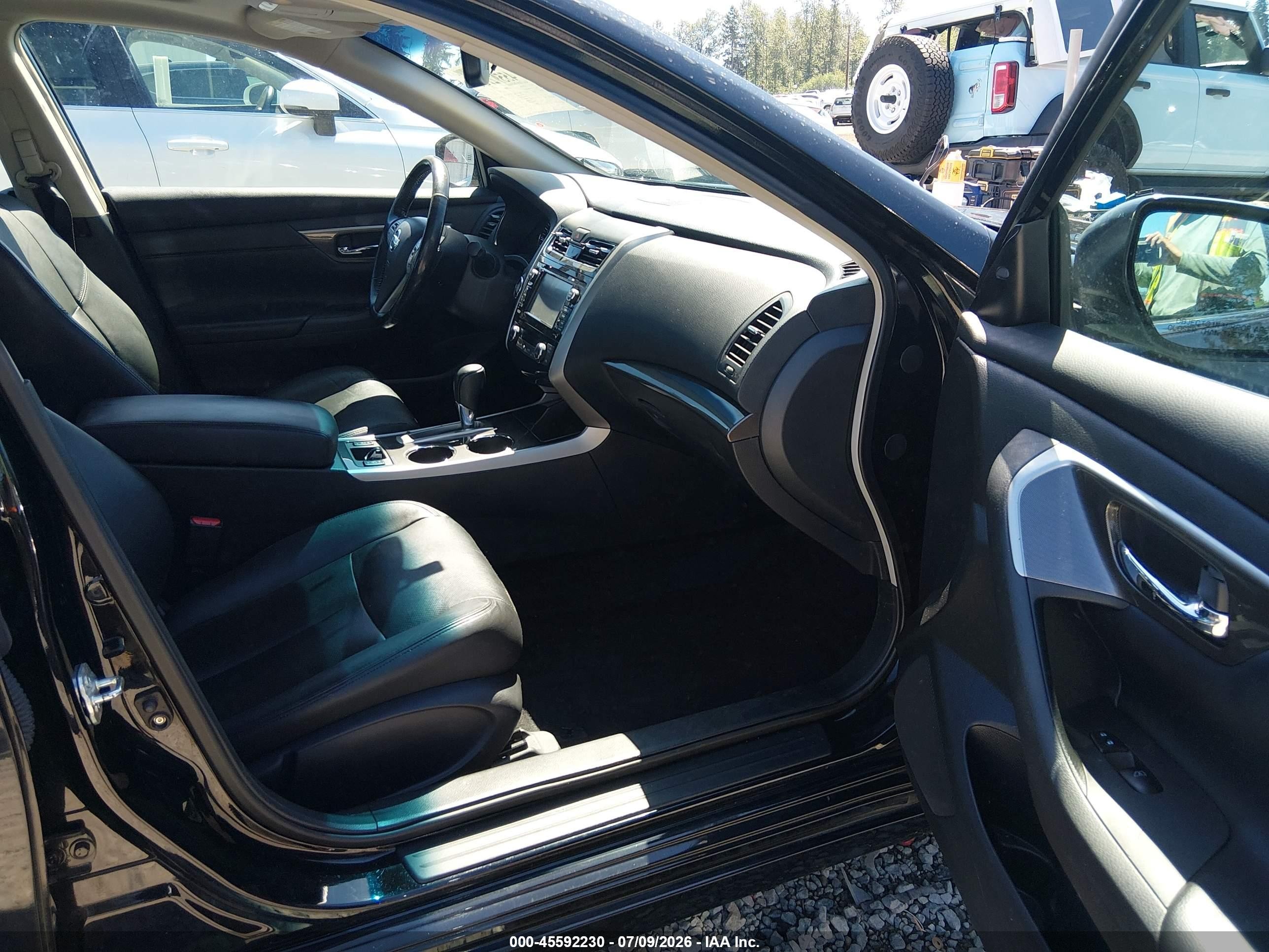 2013 Nissan Altima 2.5 Sl Black vin: 1N4AL3AP8DN444055