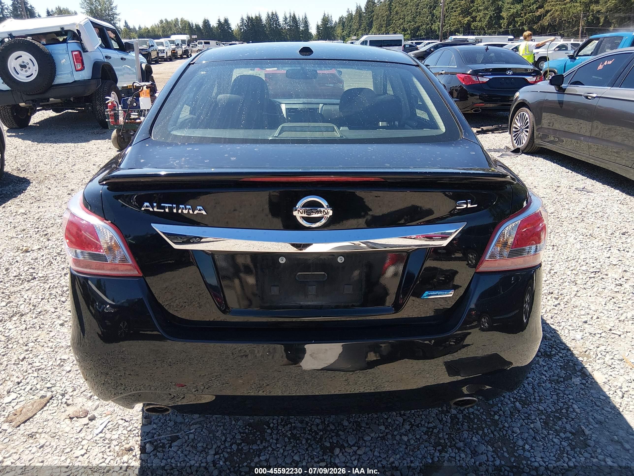 2013 Nissan Altima 2.5 Sl Black vin: 1N4AL3AP8DN444055