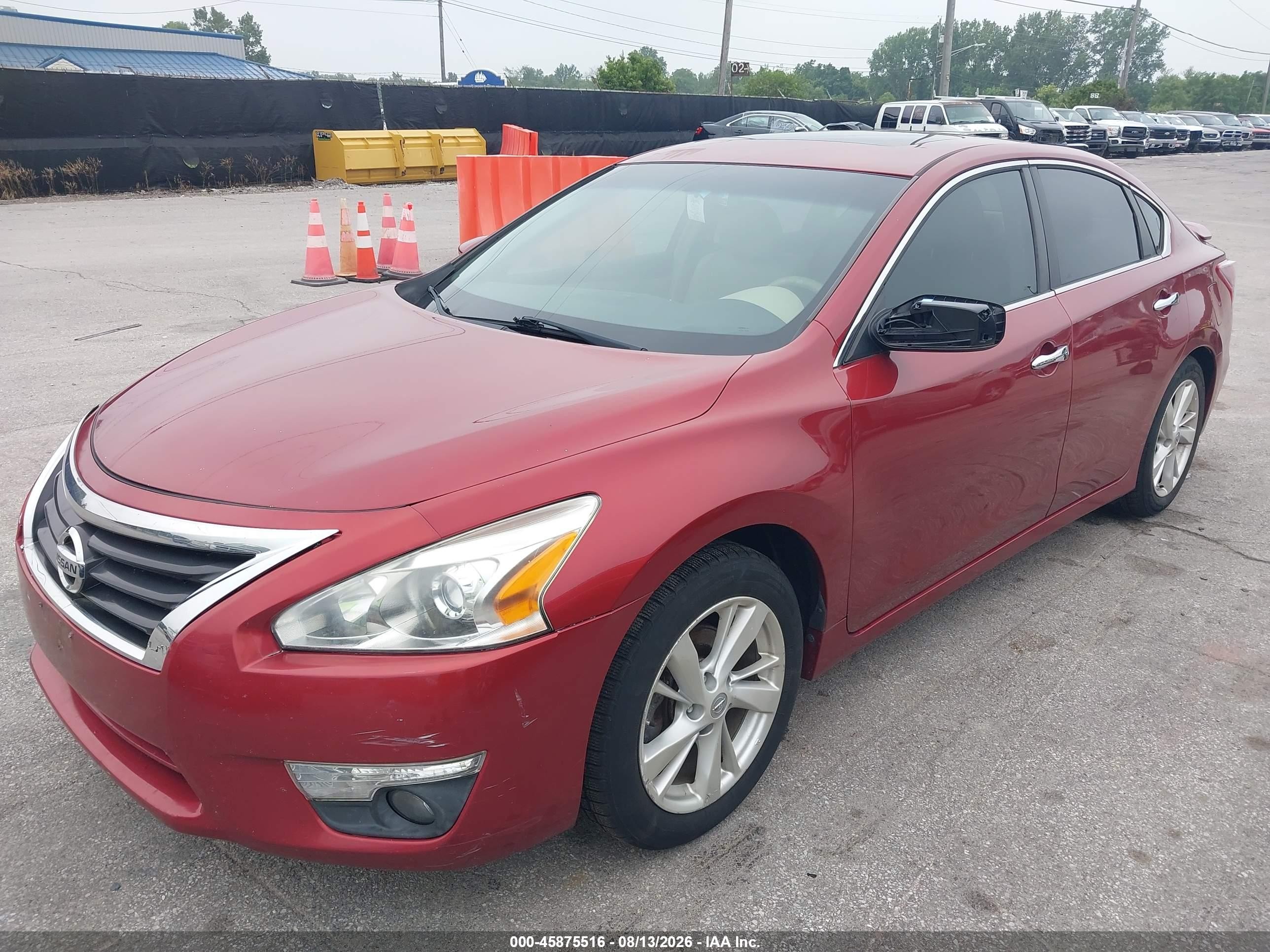 2013 Nissan Altima 2.5 Sl Red vin: 1N4AL3AP8DN450924