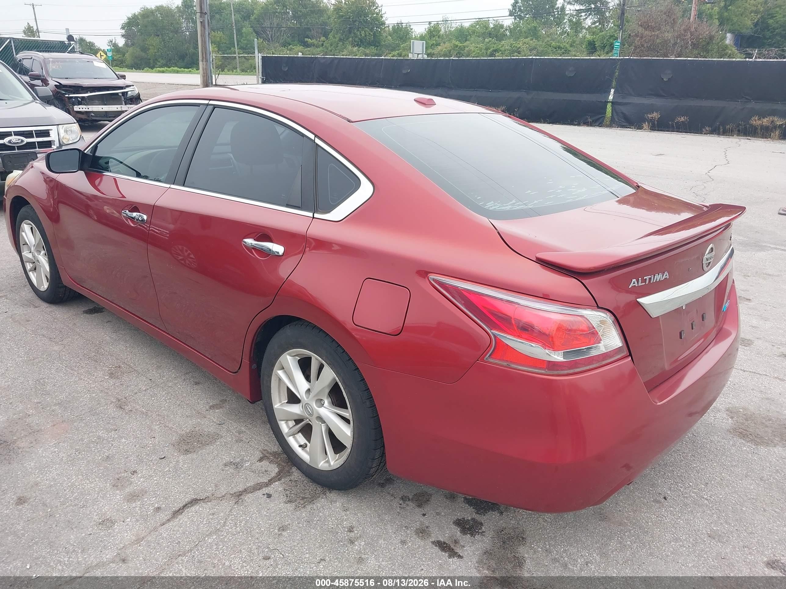 2013 Nissan Altima 2.5 Sl Red vin: 1N4AL3AP8DN450924