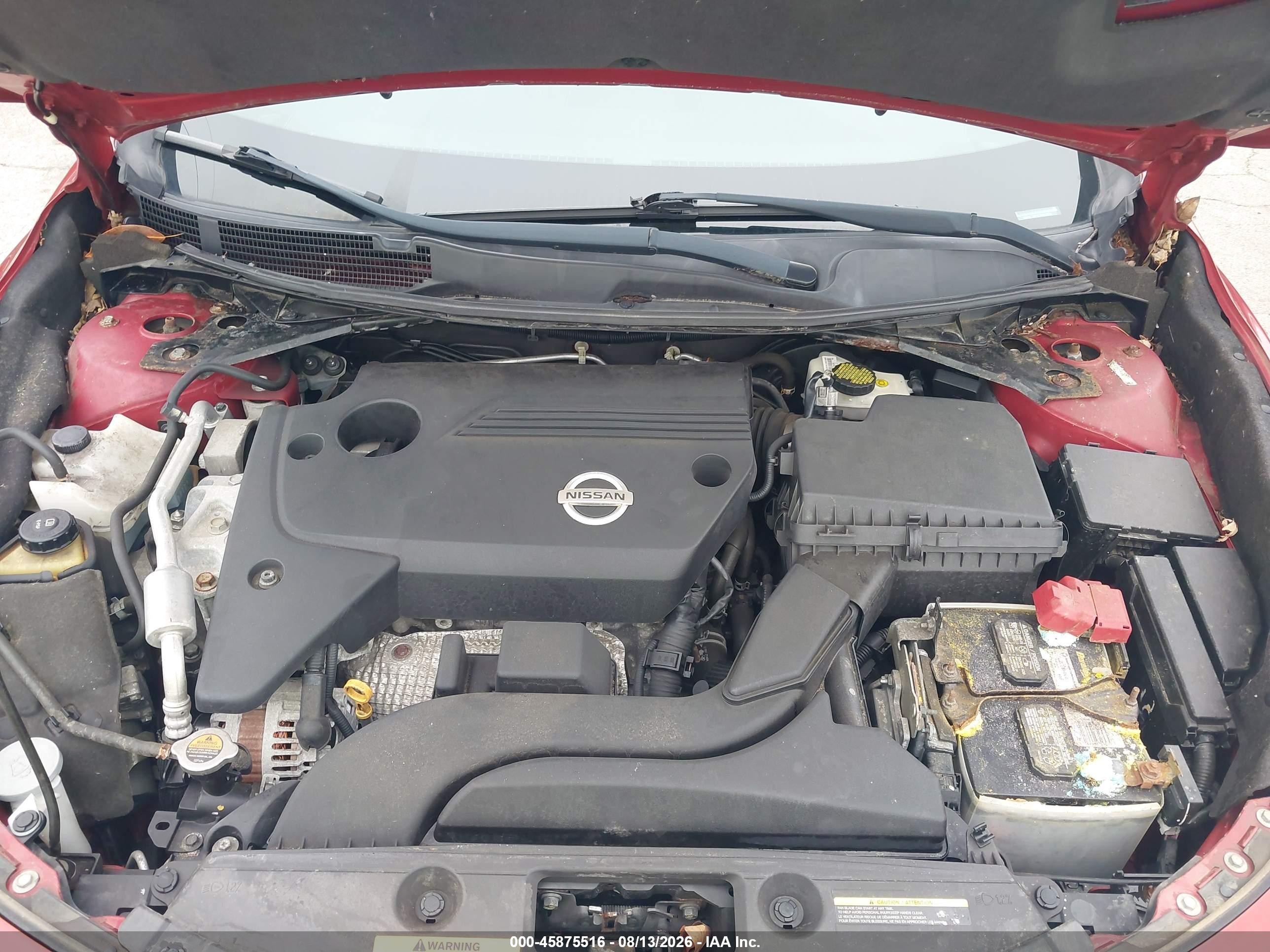 2013 Nissan Altima 2.5 Sl Red vin: 1N4AL3AP8DN450924